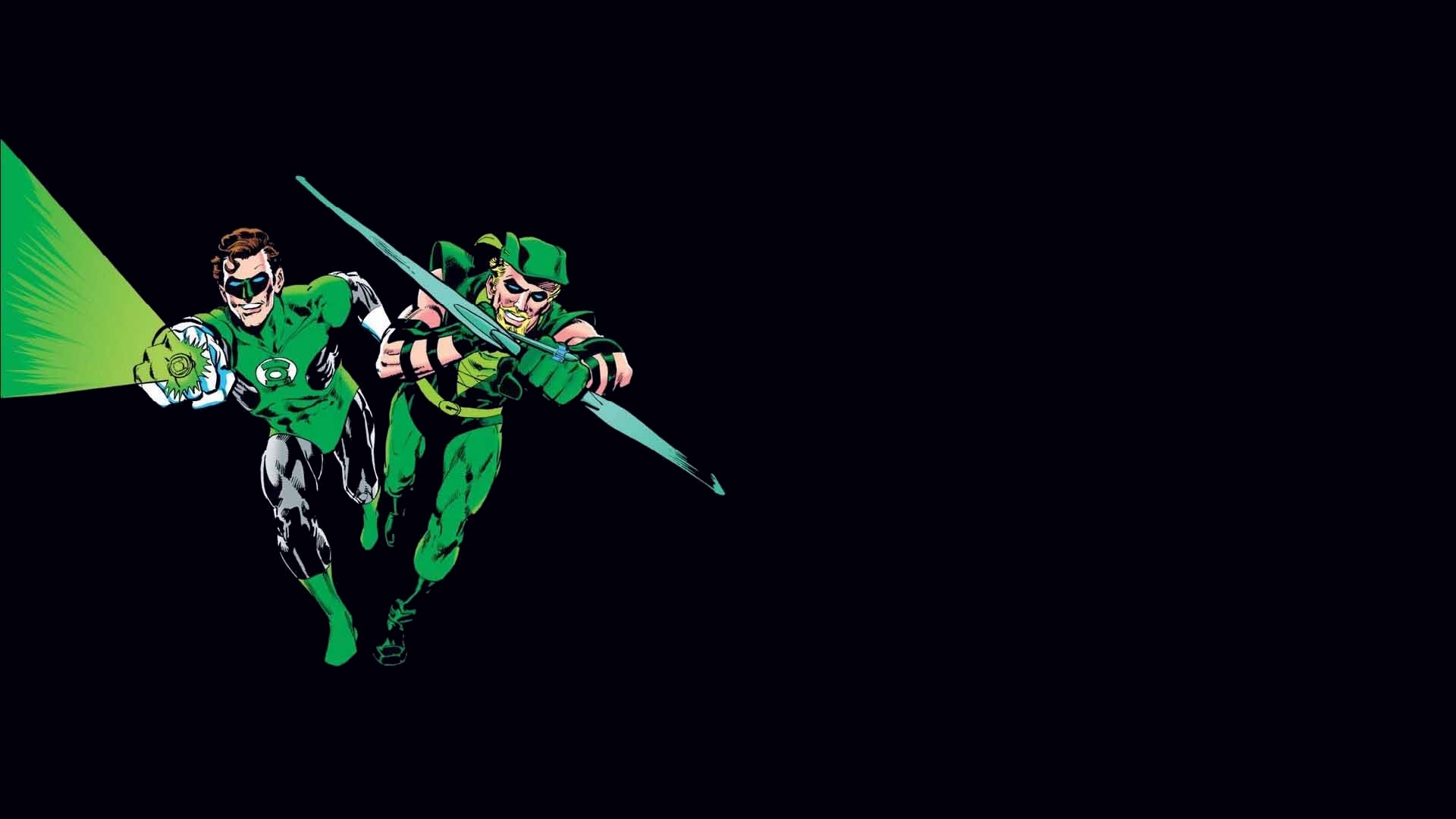 1920x1080 Comics - Collage Green Arrow Green Lantern Wallpaper
