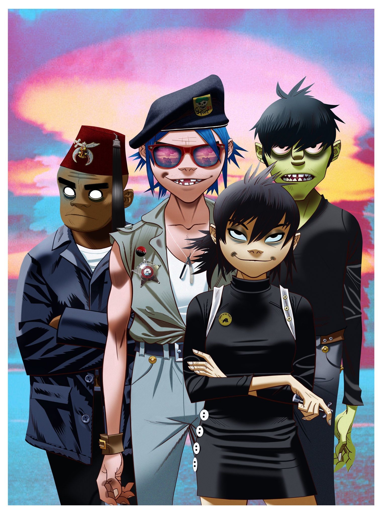 1528x2048 Gorillaz Full HD Wallpaper and Background Image | | ID