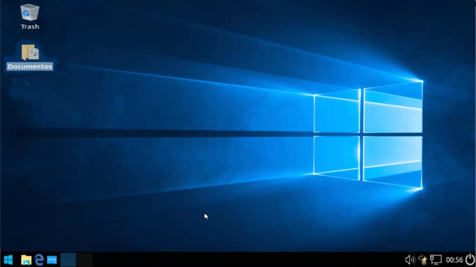 1920x1080 Windows 10 theme in Lubuntu 16 04 LTS LXDE Desktop