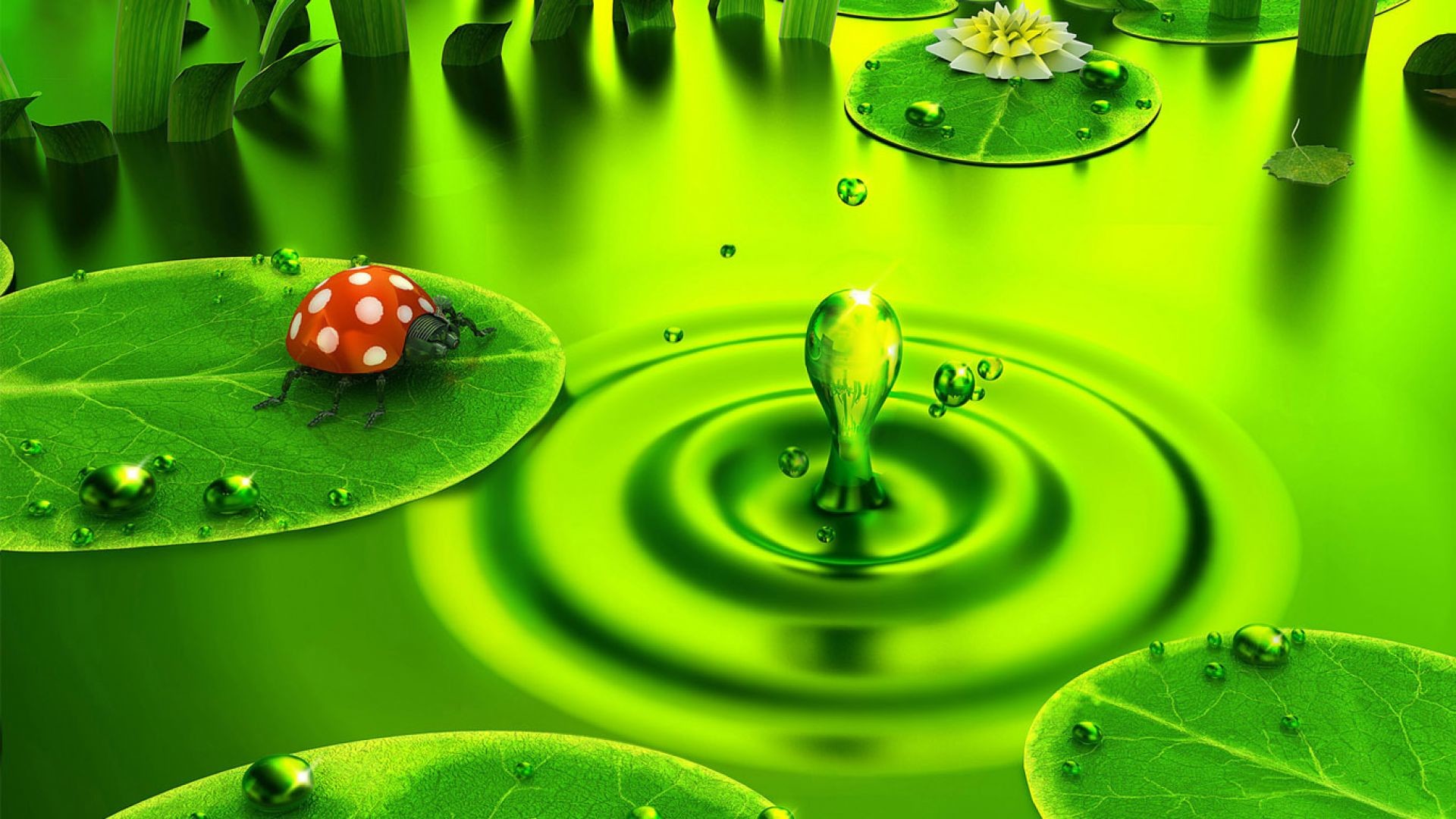 1920x1080 Green Abstract Wallpaper | HD 3D and Abstract Wallpaper Free Download ...