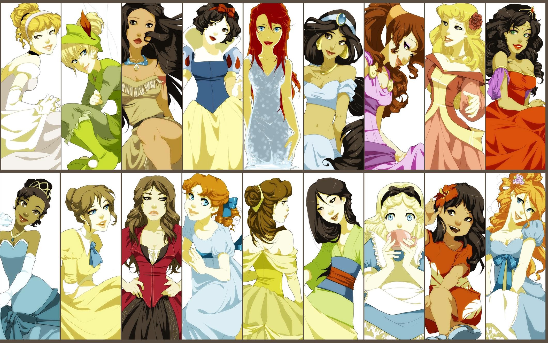 2121x1329 Disney, Snow White, Alice In Wonderland, Tinkerbell, Sleeping Beauty,  Jasmine, Aladdin, Pocahontas, Cinderella, Beauty And The Beast, Tarzan  Wallpapers HD ...