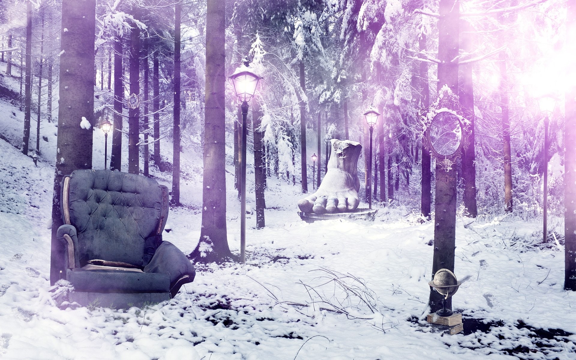 1920x1200 Photography - Manipulation Trippy Psychedelic Forest Gothic Wallpaper