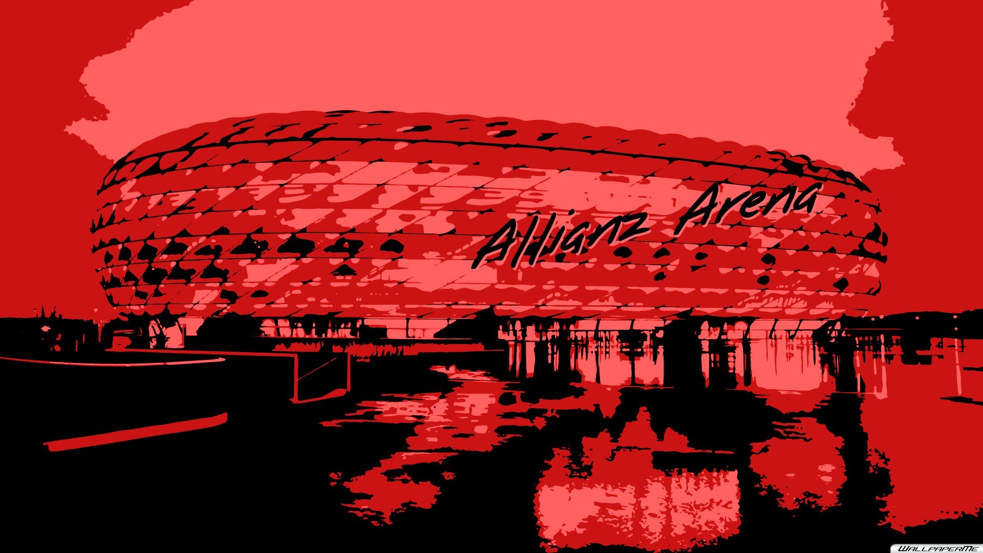 1920x1080 Wallpaper Download. Desktop Hintergrundbilder - Allianz Arena   Hintergrundbild