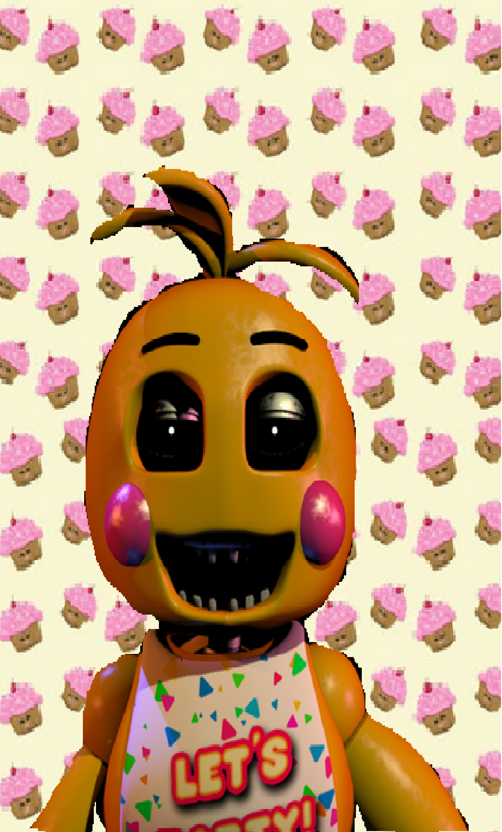 1611x2668 Made another wallpaper!made a toy chica!:) feel free to use!