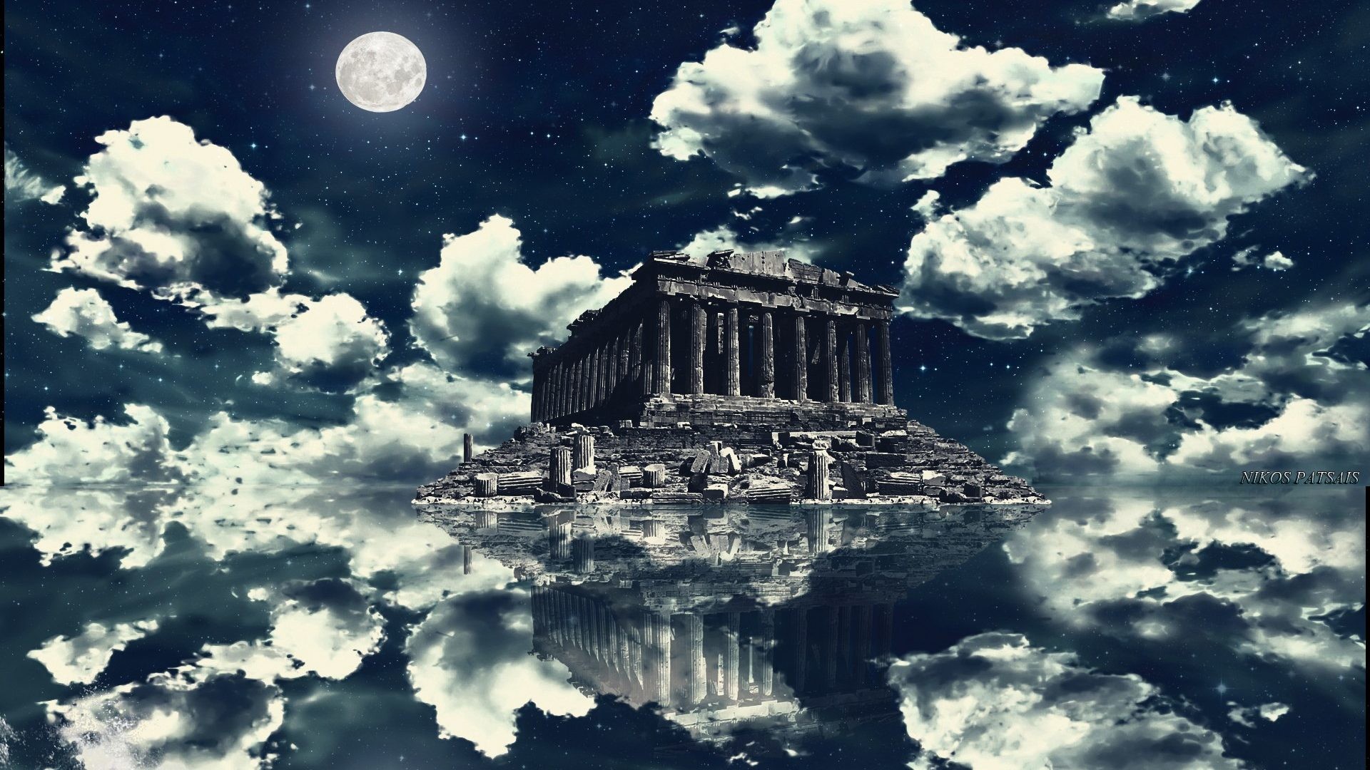 1920x1080 Monuments - Greece Parthenon Blue Ruins Akropolis Athens Sky Summer Hellas  Acropolis Fullscreen Wallpaper for HD