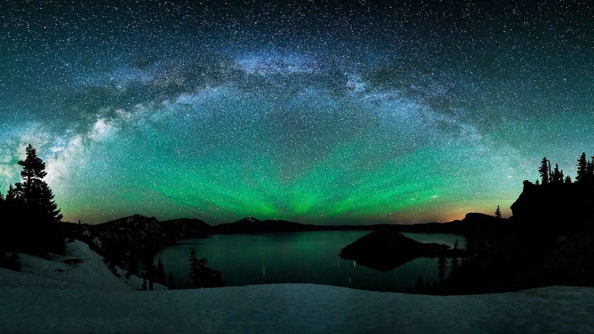 1920x1080 6000x3376 Wallpaper Aurora, Beach Lake, Northern Lights, Panorama, Alaska,  4K ...">