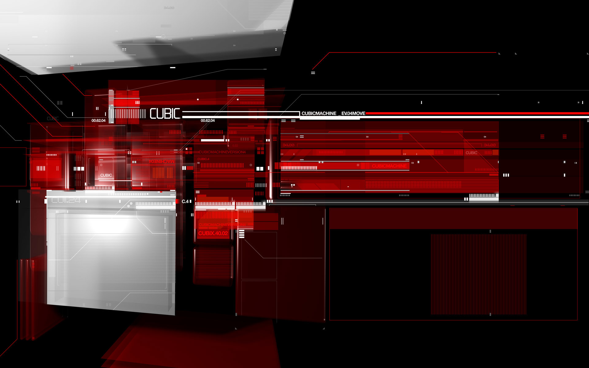 1920x1200 Awesome Red Tech High Definition Wallpaper