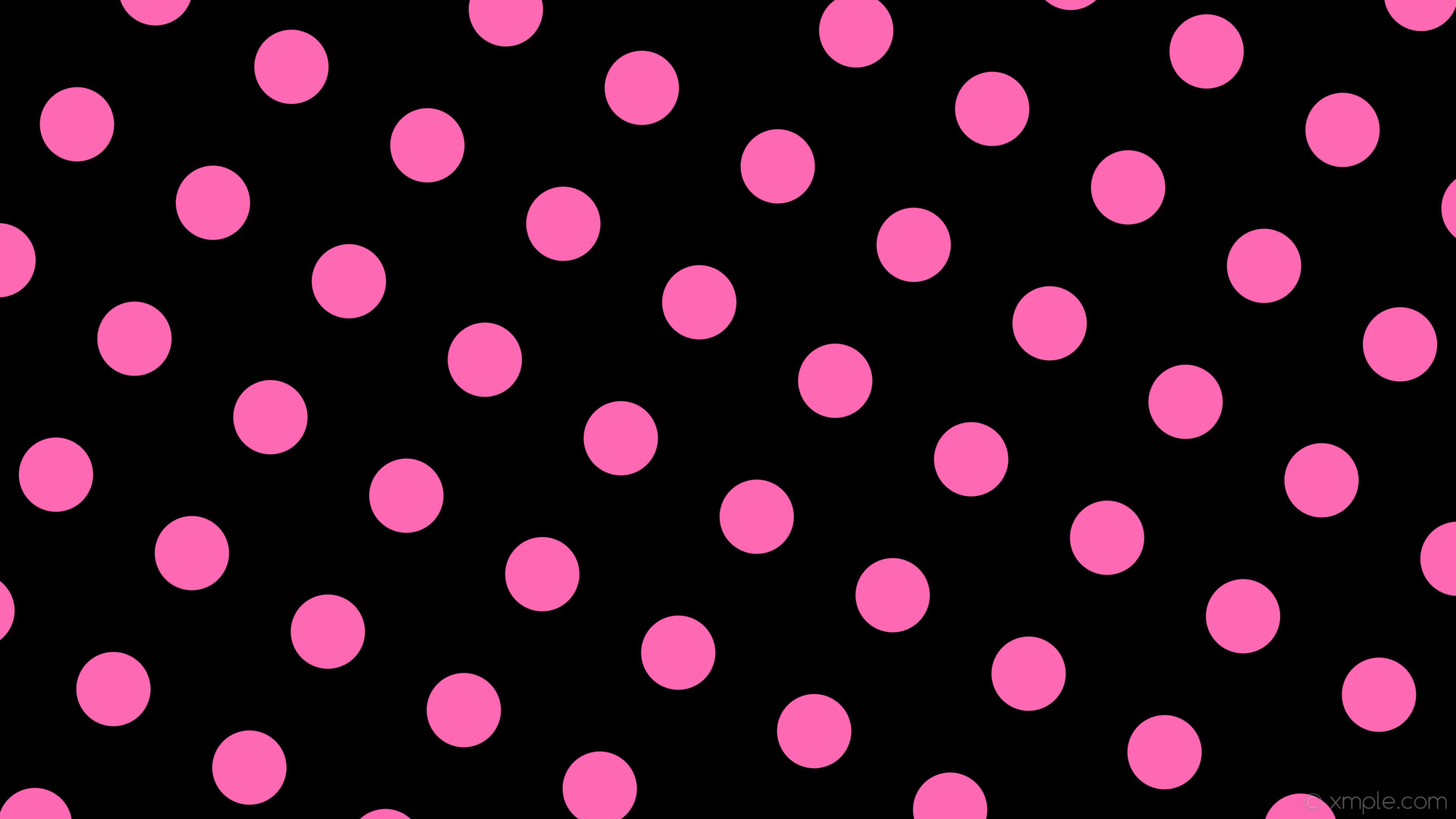1920x1080 wallpaper pink black spots polka dots hot pink #000000 #ff69b4 240Â° 98px  207px