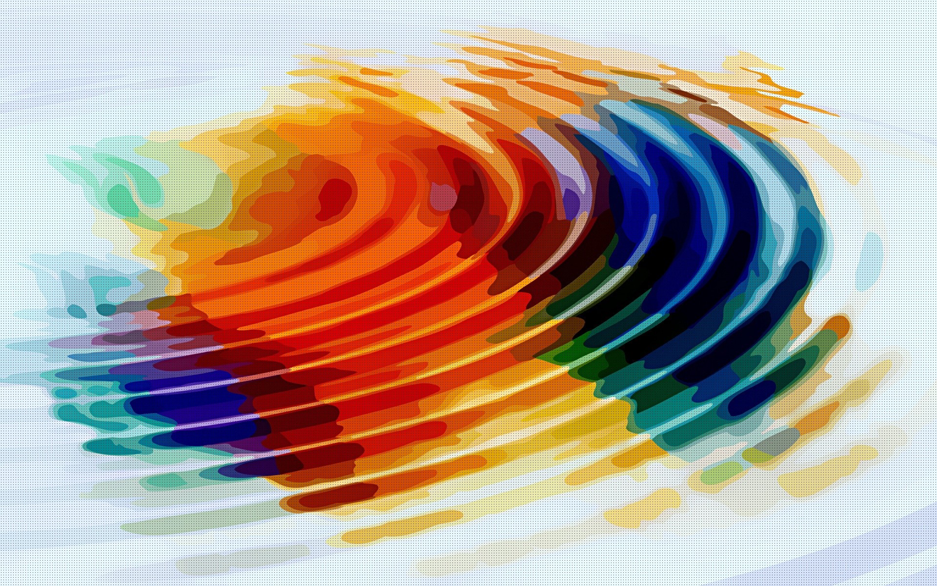 1920x1200  Wallpaper wave, rainbow, colors