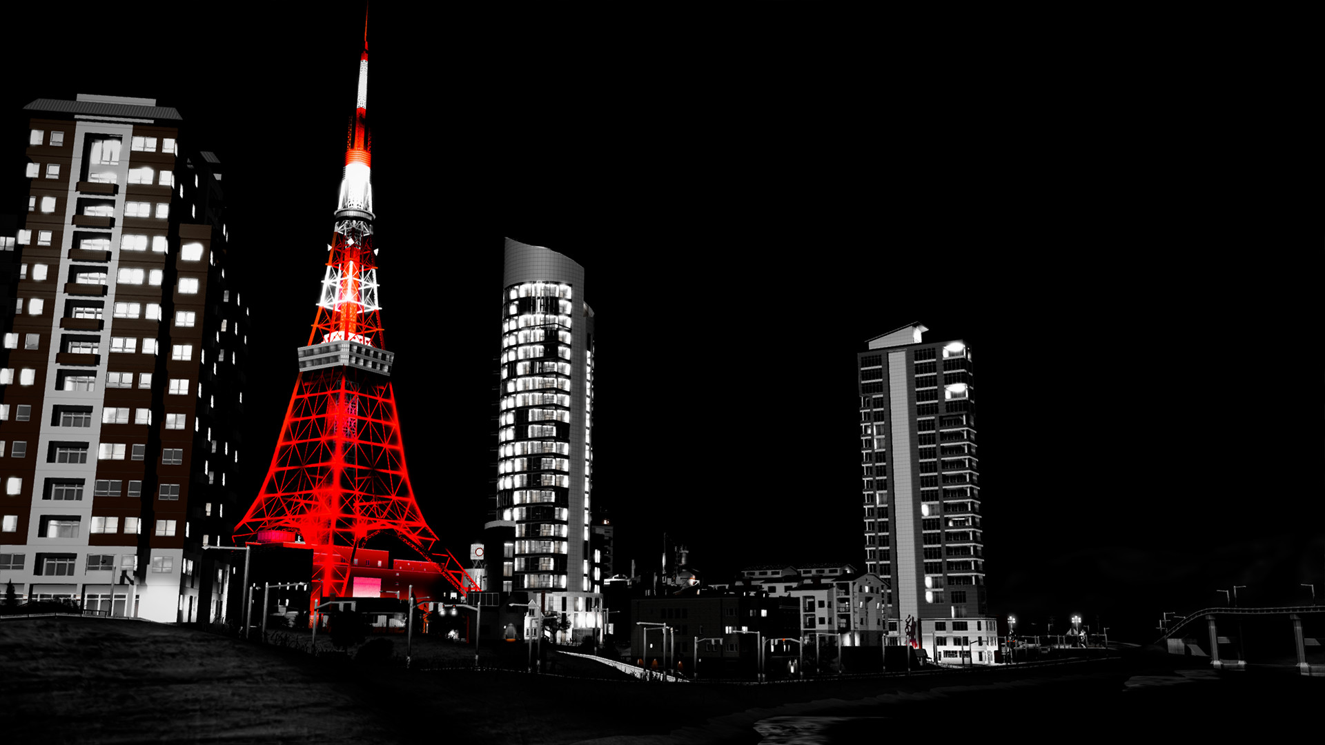 1920x1080 Tokyo Wallpaper Black And White For Iphone