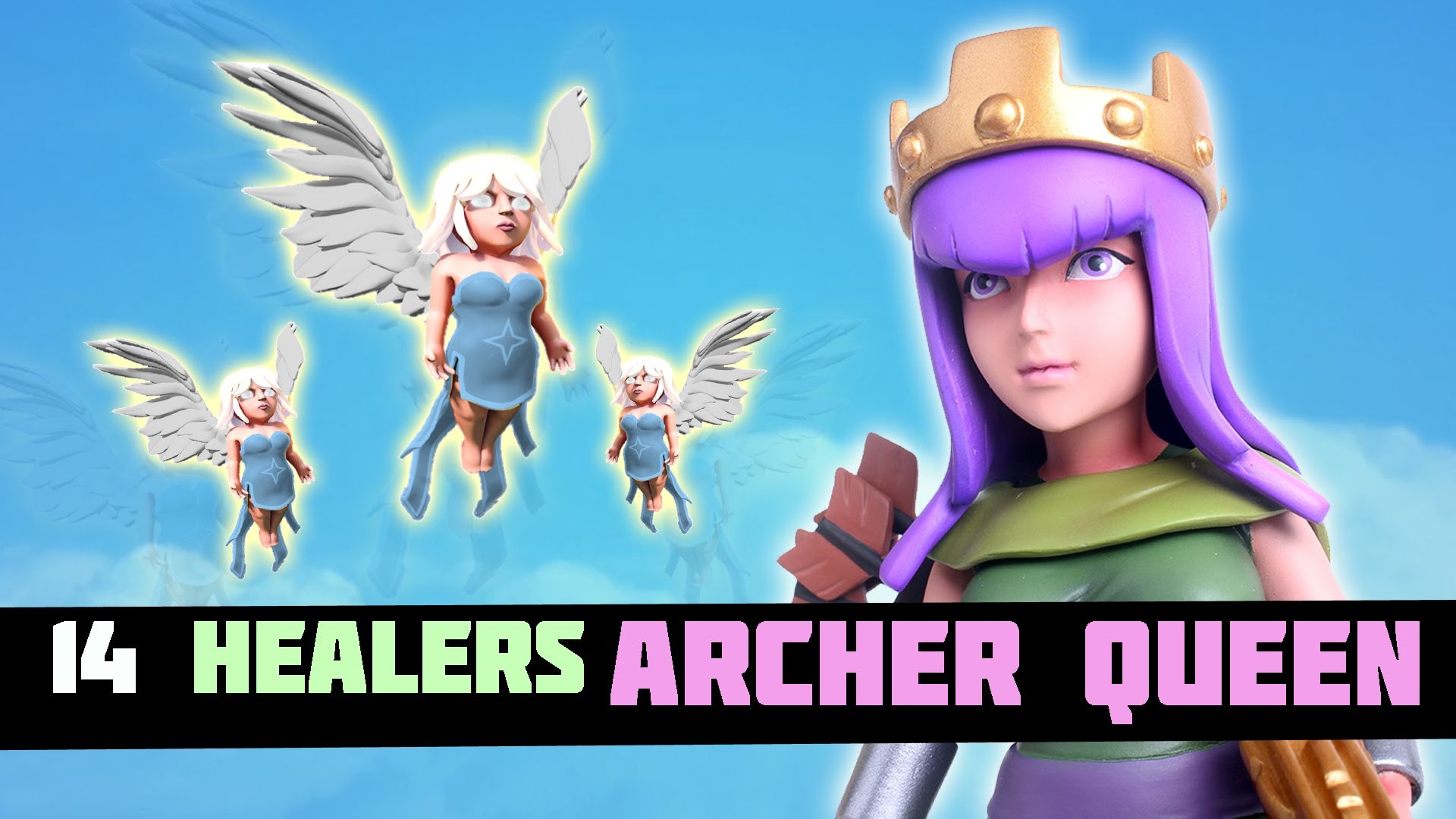 1920x1080 1 Archer Queen + 14 Healer's Raid Sweet Loot ! - Clash Of Clans ! - YouTube
