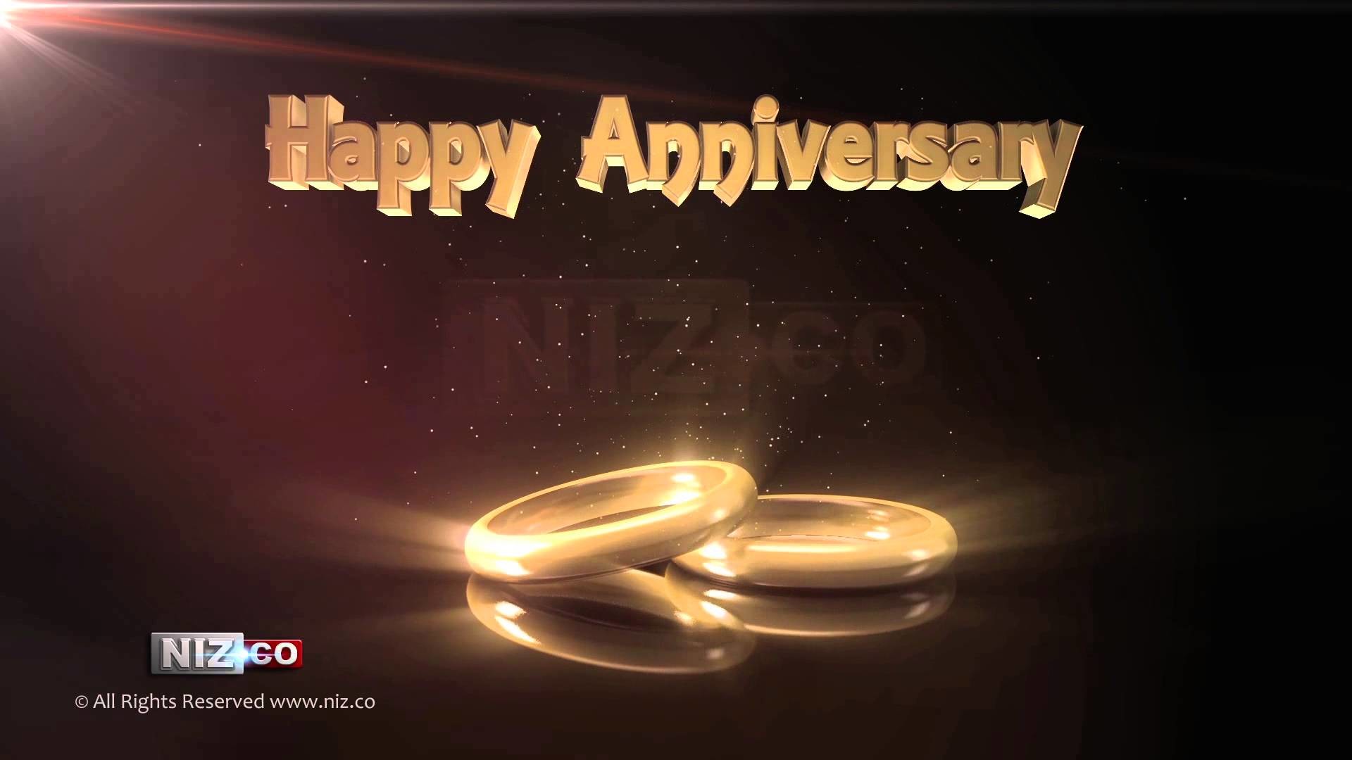 1920x1080 shining rings happy anniversary - Royalty FREE Background Loop HD 1080p -  YouTube