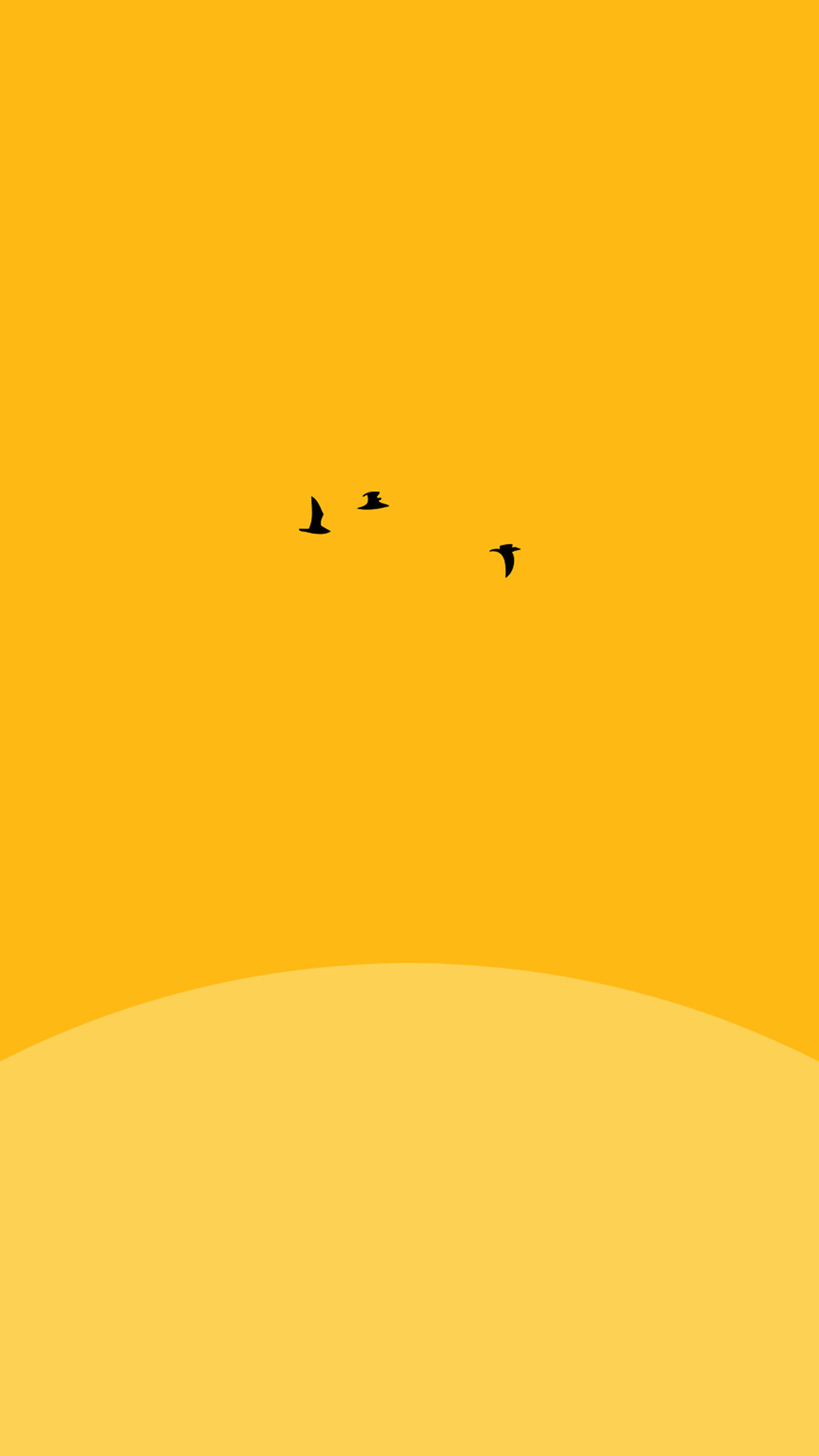 1242x2208 awesome sunset-yellow-bird-minimal-iphone6-plus-wallpaper