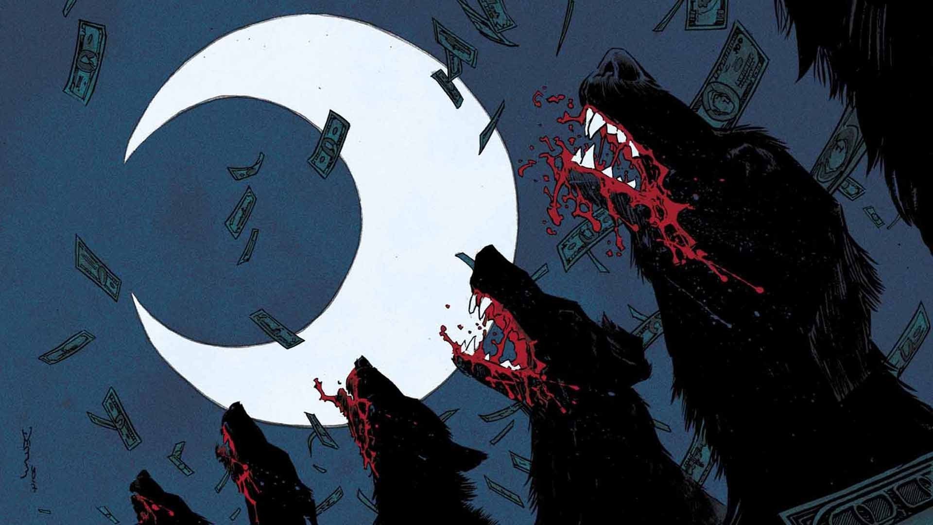 1920x1080 moon knight moon dog wolf comic books cover art Wallpapers HD / Desktop and  Mobile Backgrounds