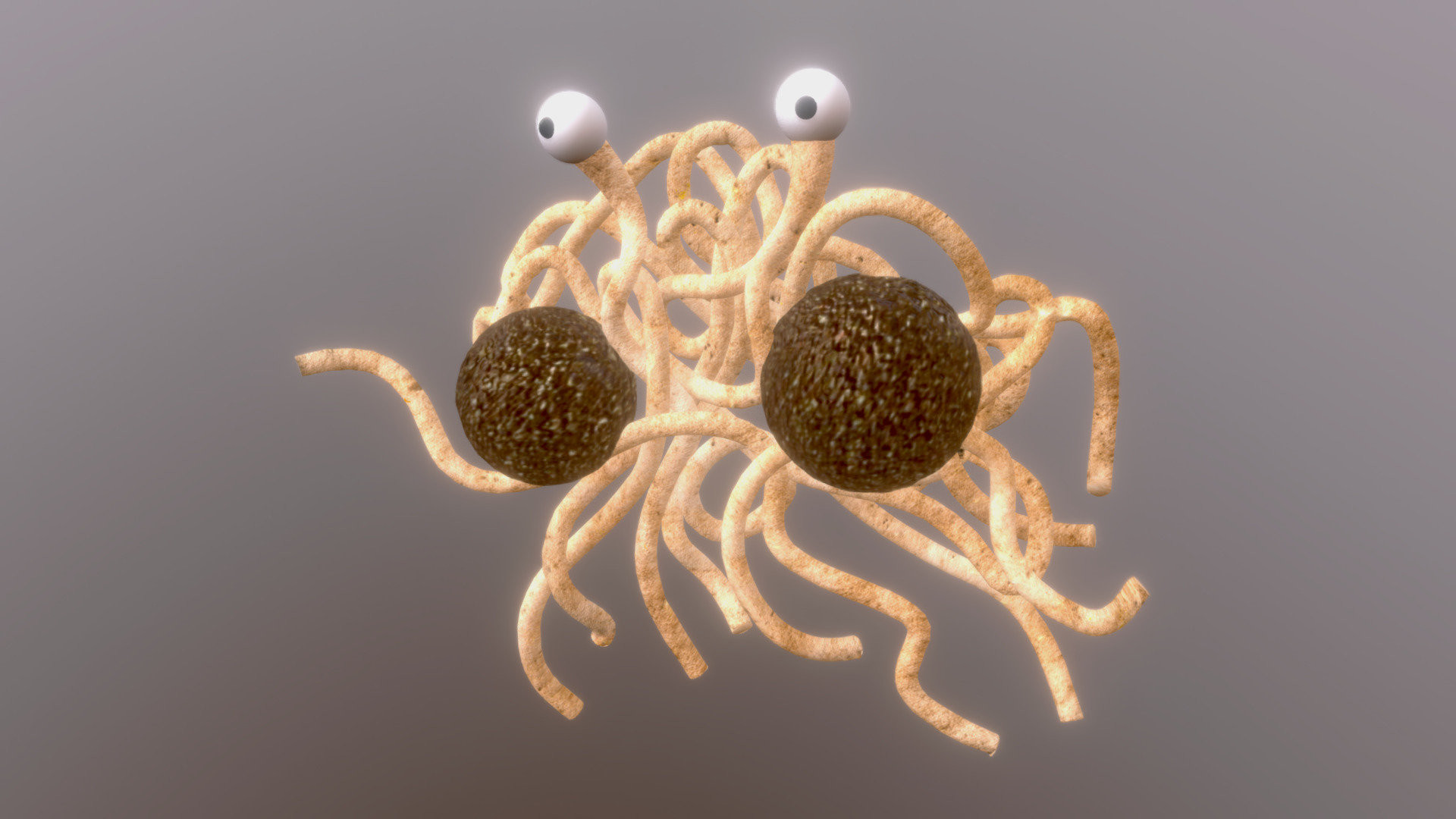 1920x1080 The Flying Spaghetti Monster - Download Free 3D model by CATENCODE  (@catencode) - Sketchfab