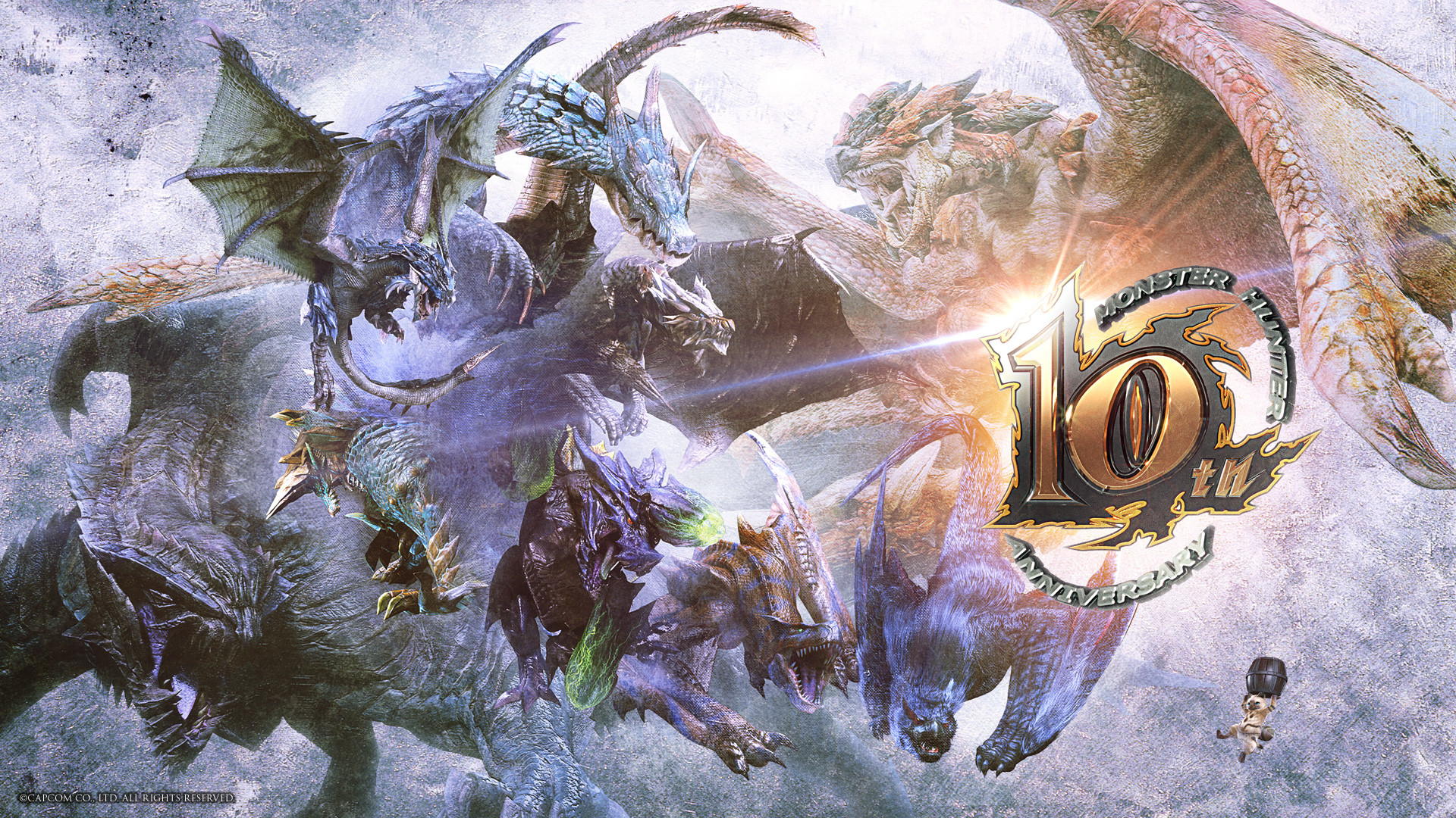 1920x1080 Image - MH 10th Anniversary-Official Wallpaper 001.jpg | Monster Hunter  Wiki | FANDOM powered by Wikia