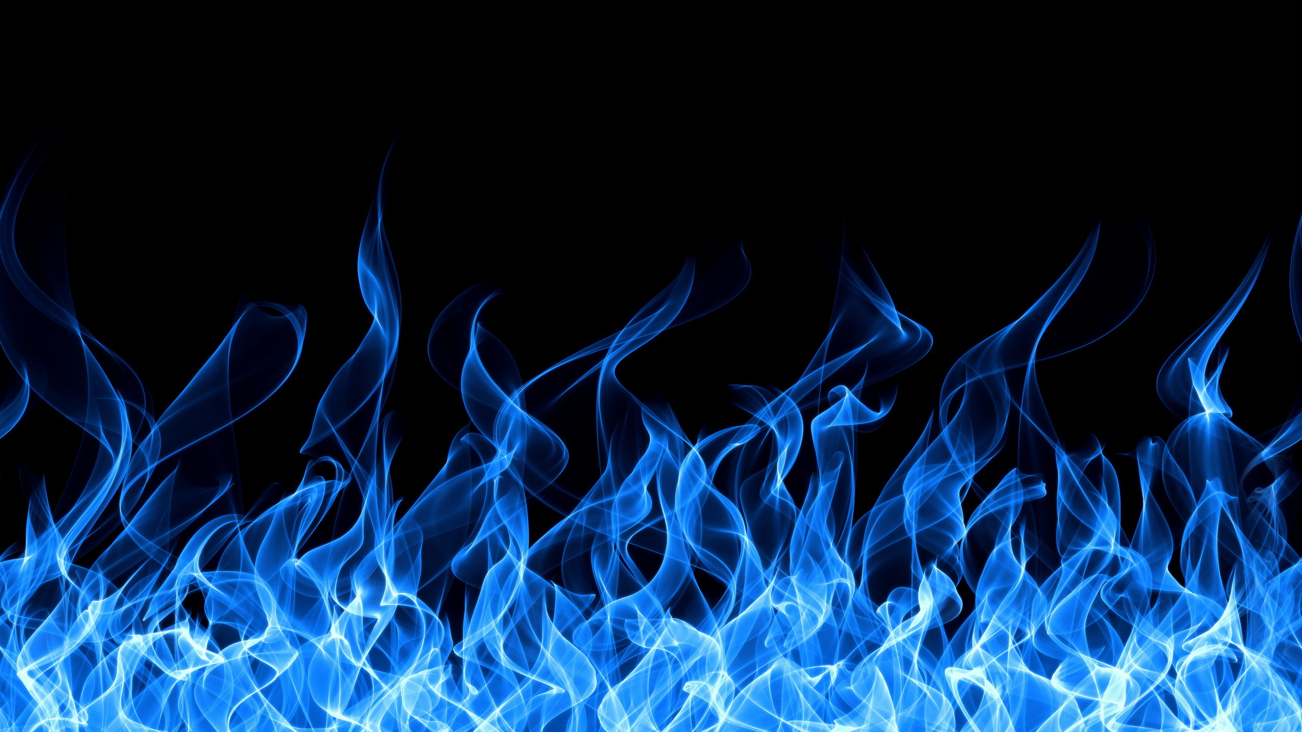 2560x1440 Beautiful Blue Fire Desktop Wallpapers.