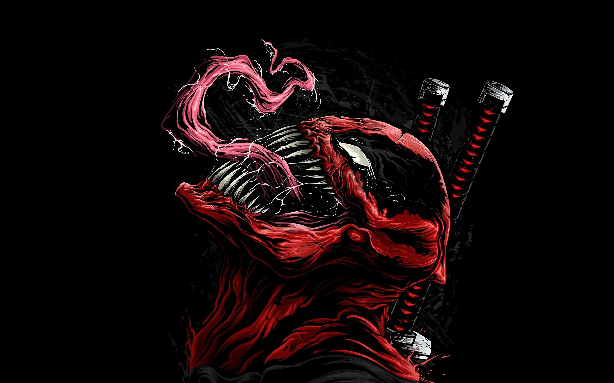 2560x1600 Wallpaper Deadpool, Venom, Crossover, Art, Marvel picture & HD photo
