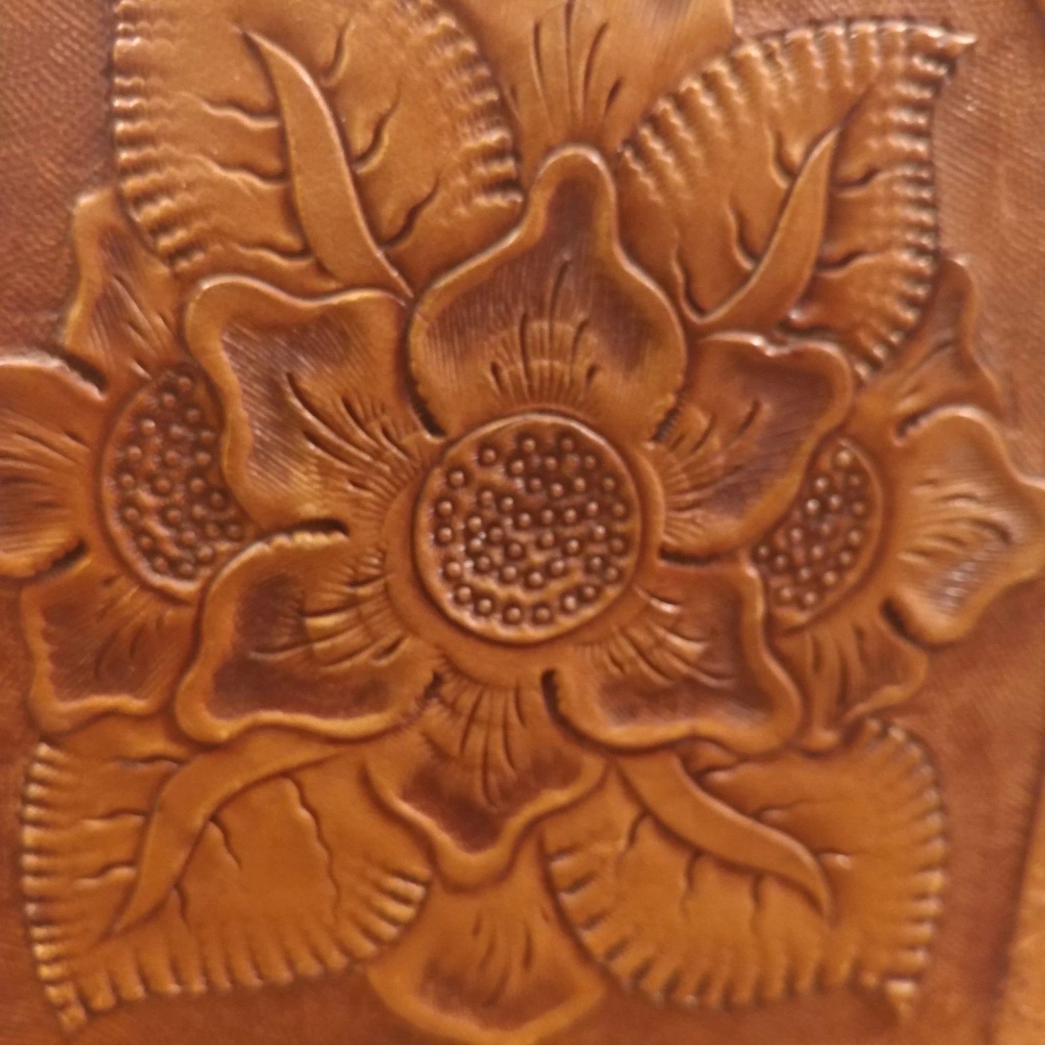 2048x2048 Tooled Leather and Wood Bookends. Click to expand