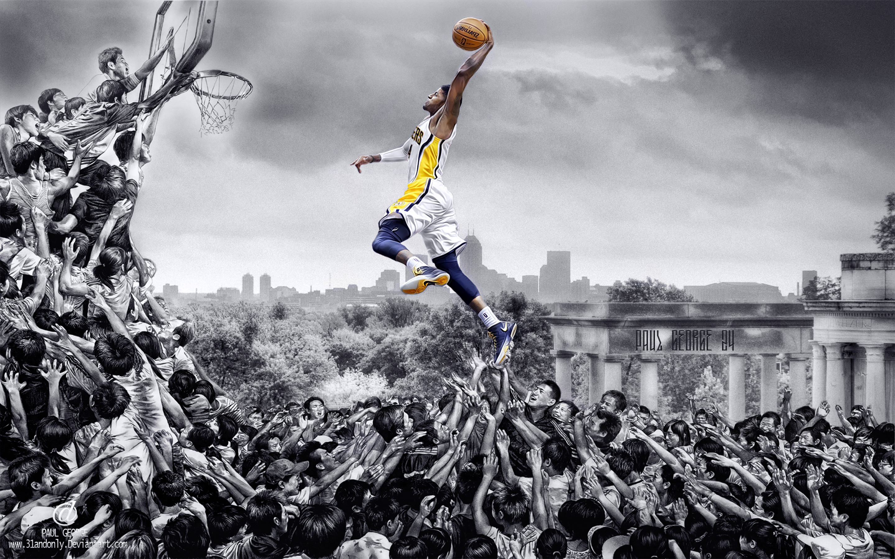 2880x1800 Go Back Images For Paul George Iphone Wallpaper 