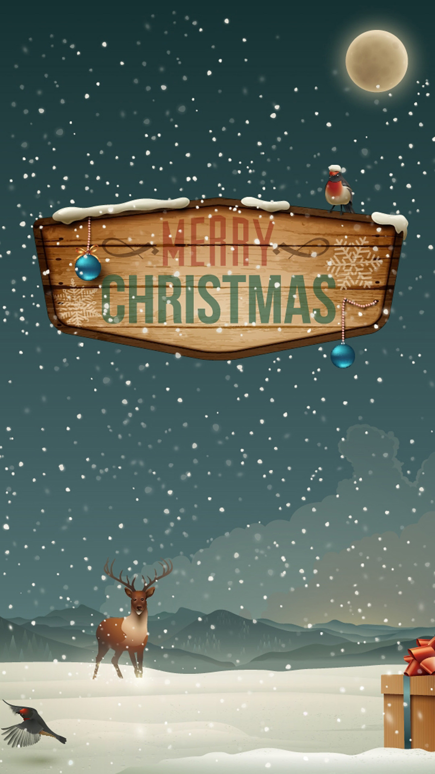 1440x2560 Merry Christmas 2 LG G3 Wallpapers