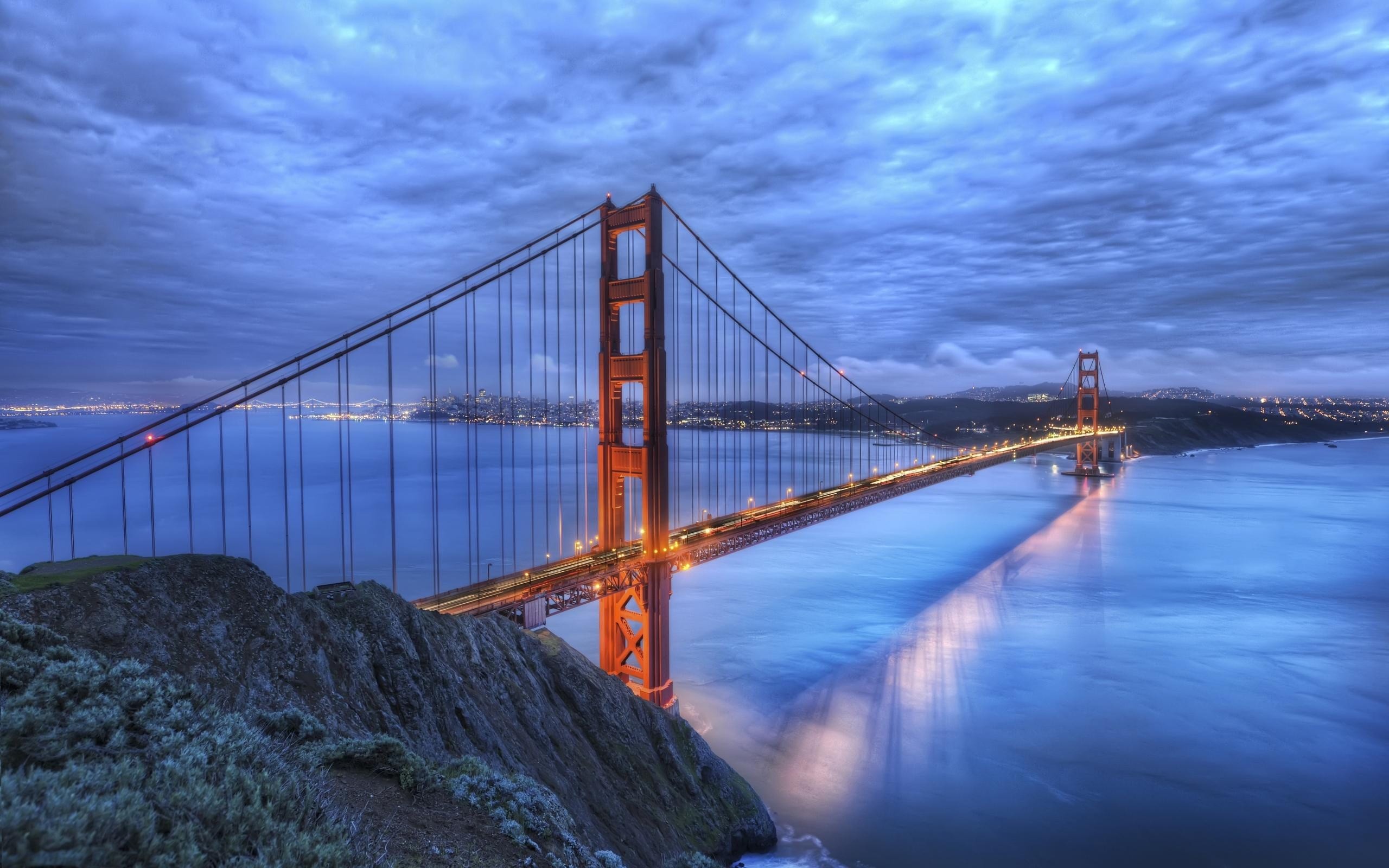 2560x1600 HDR Golden Gate Wallpaper