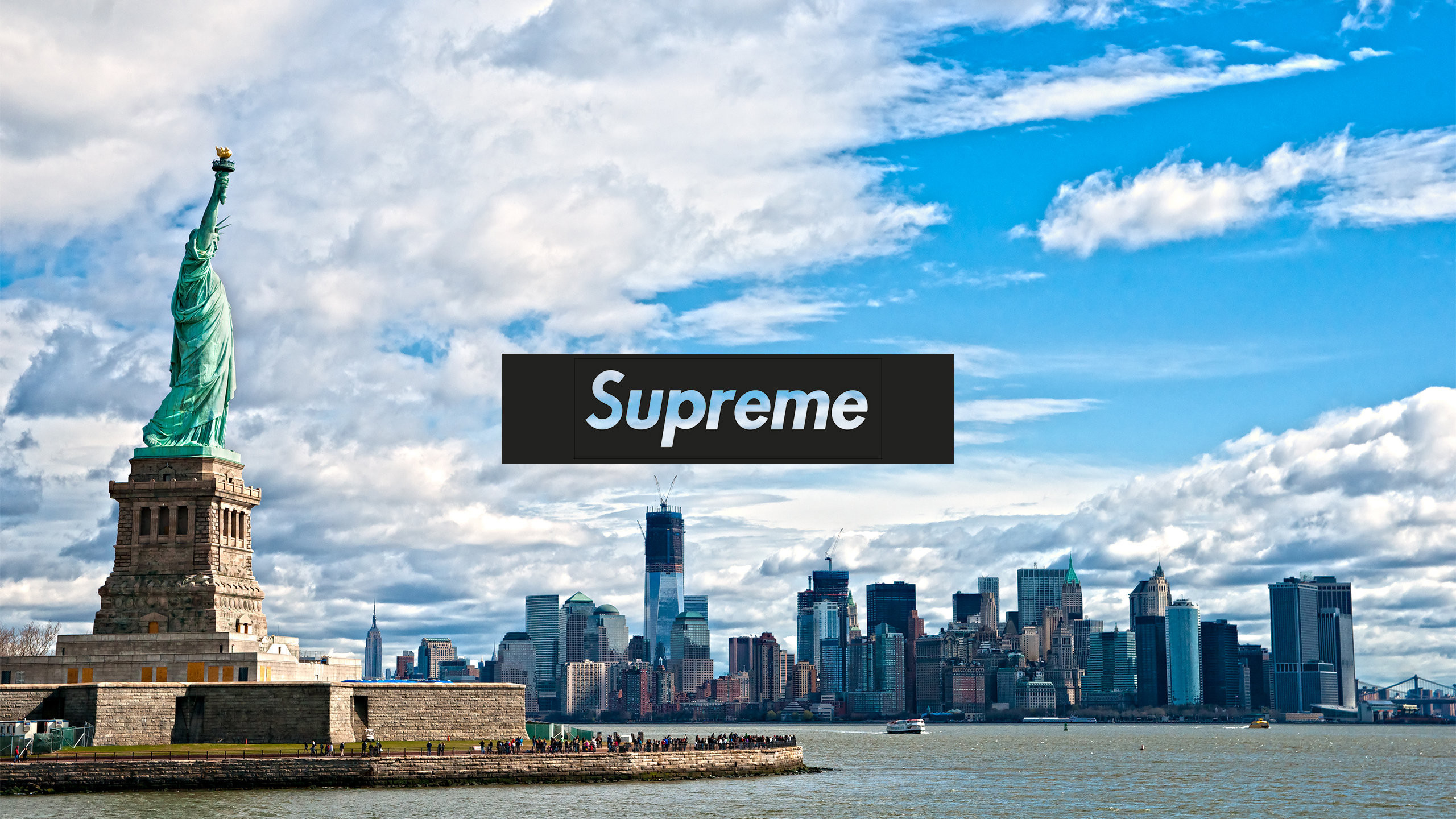 2560x1440 Download the New York Supreme wallpaper below for your mobile device  (Android phones, iPhone etc.)