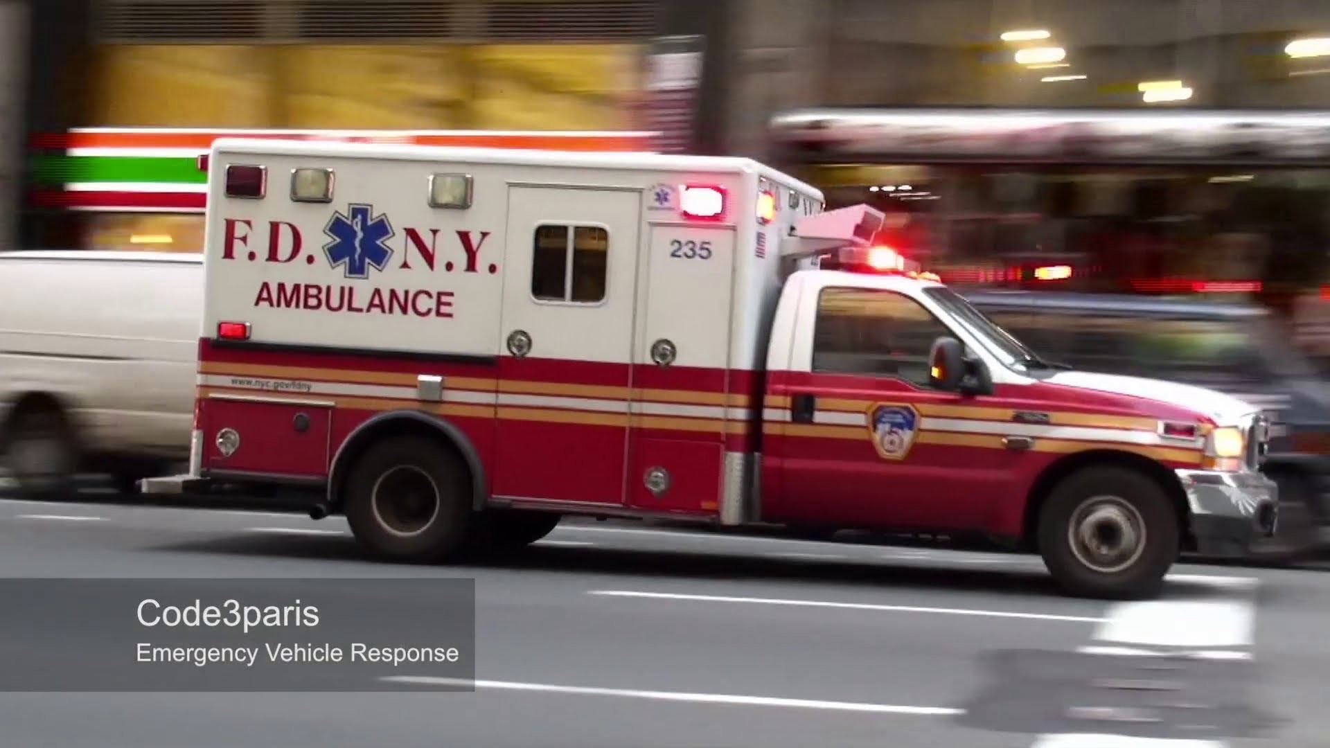 1920x1080 FDNY Ambulance 235 Responding