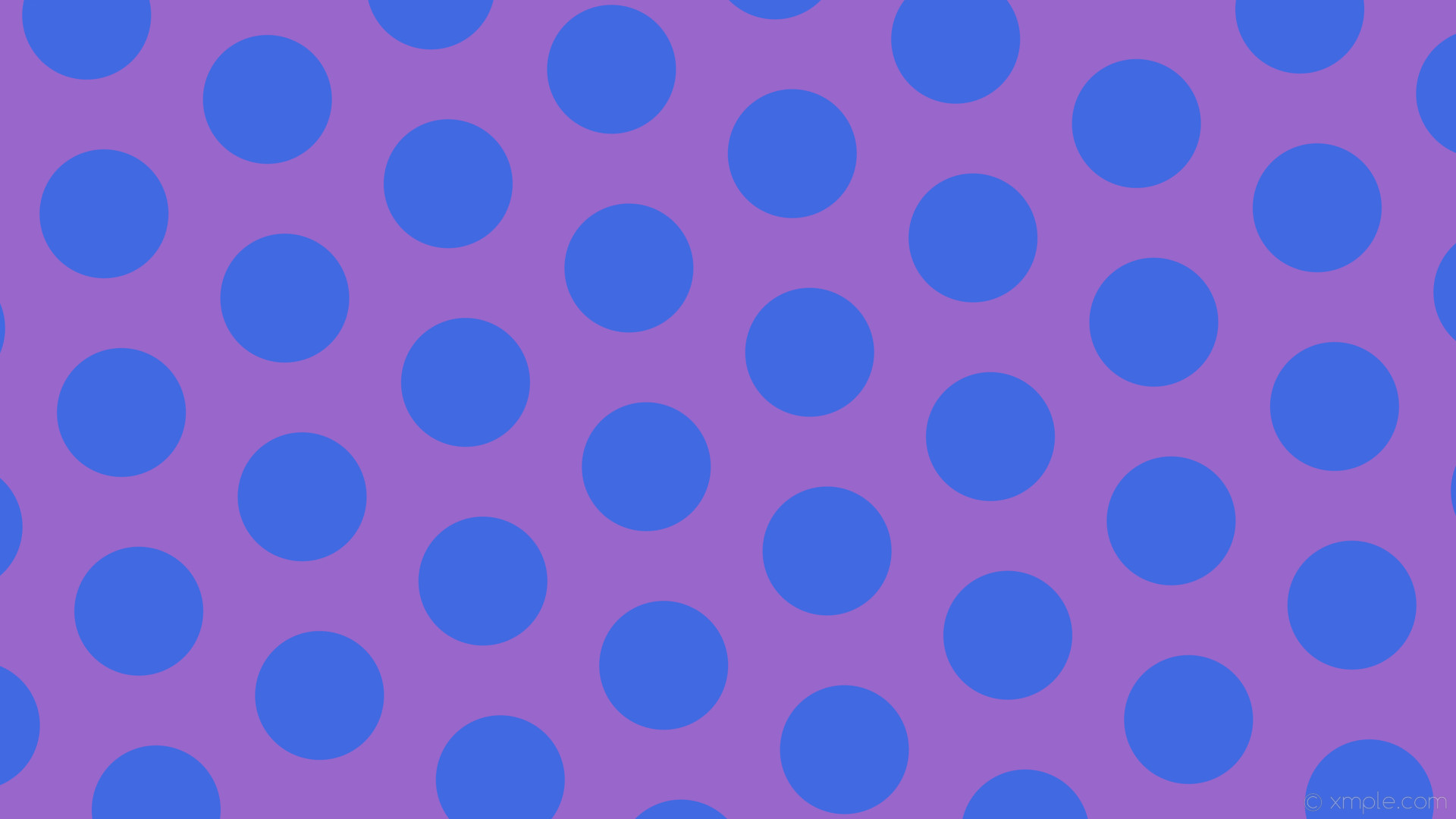1920x1080 wallpaper purple polka hexagon dots blue amethyst royal blue #9966cc  #4169e1 diagonal 35Â°