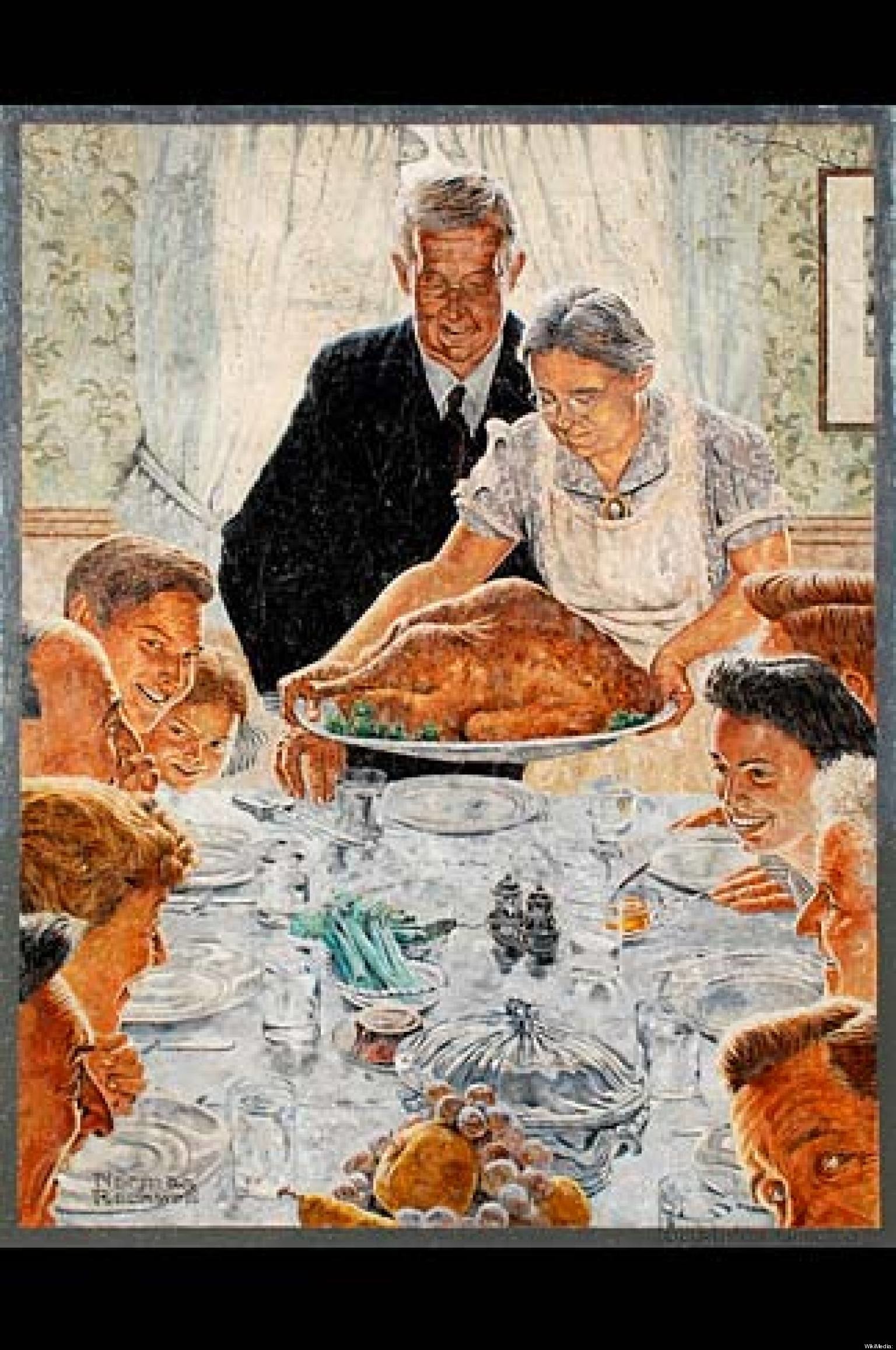 1536x2313 Norman Rockwell Thanksgiving Wallpaper 