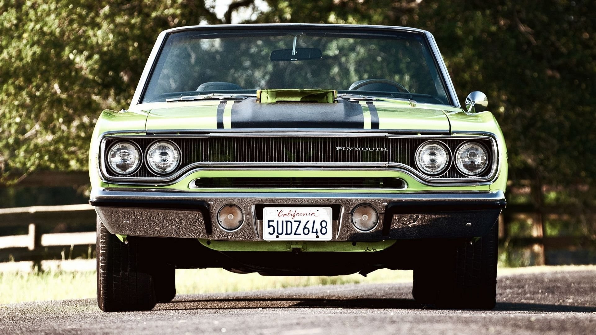1920x1080 car wallpapers green plymouth road runner convertible muscle car beautiful  automobile vehicles machine front