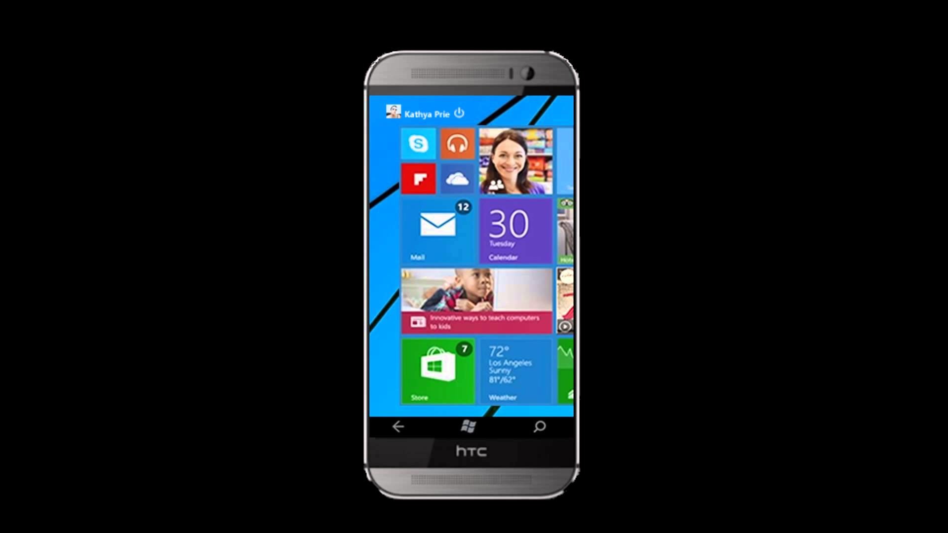 1920x1080 Home screen Windows Phone 10 Concept
