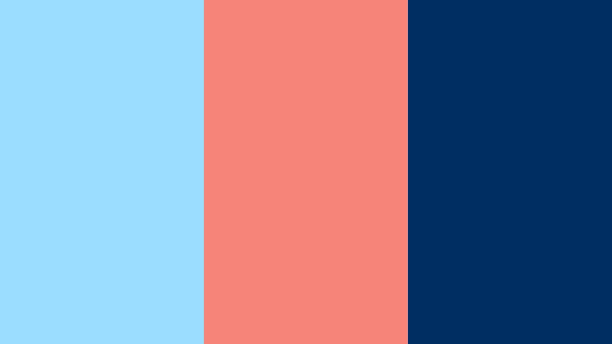 2560x1440  Columbia Blue, Congo Pink and Cool Black Three Color .