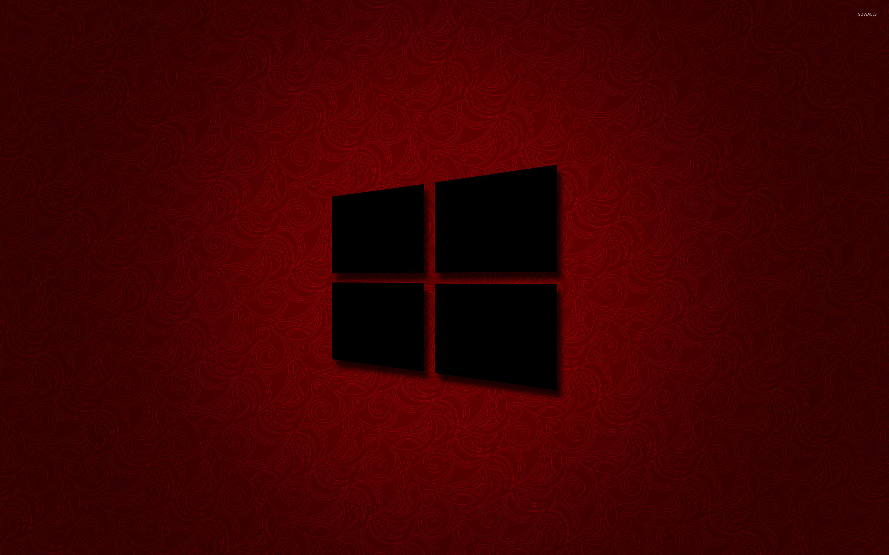 2880x1800 windows 10 black logo on red wallpaper computer wallpapers 45695
