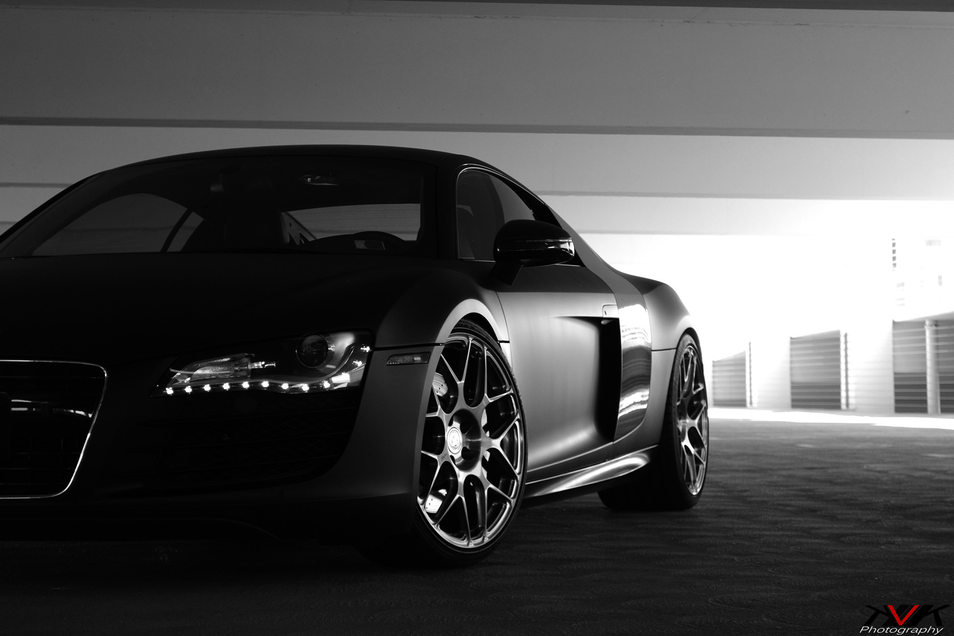 1920x1280 Audi Black R8 Muscle Cars Wallpapers