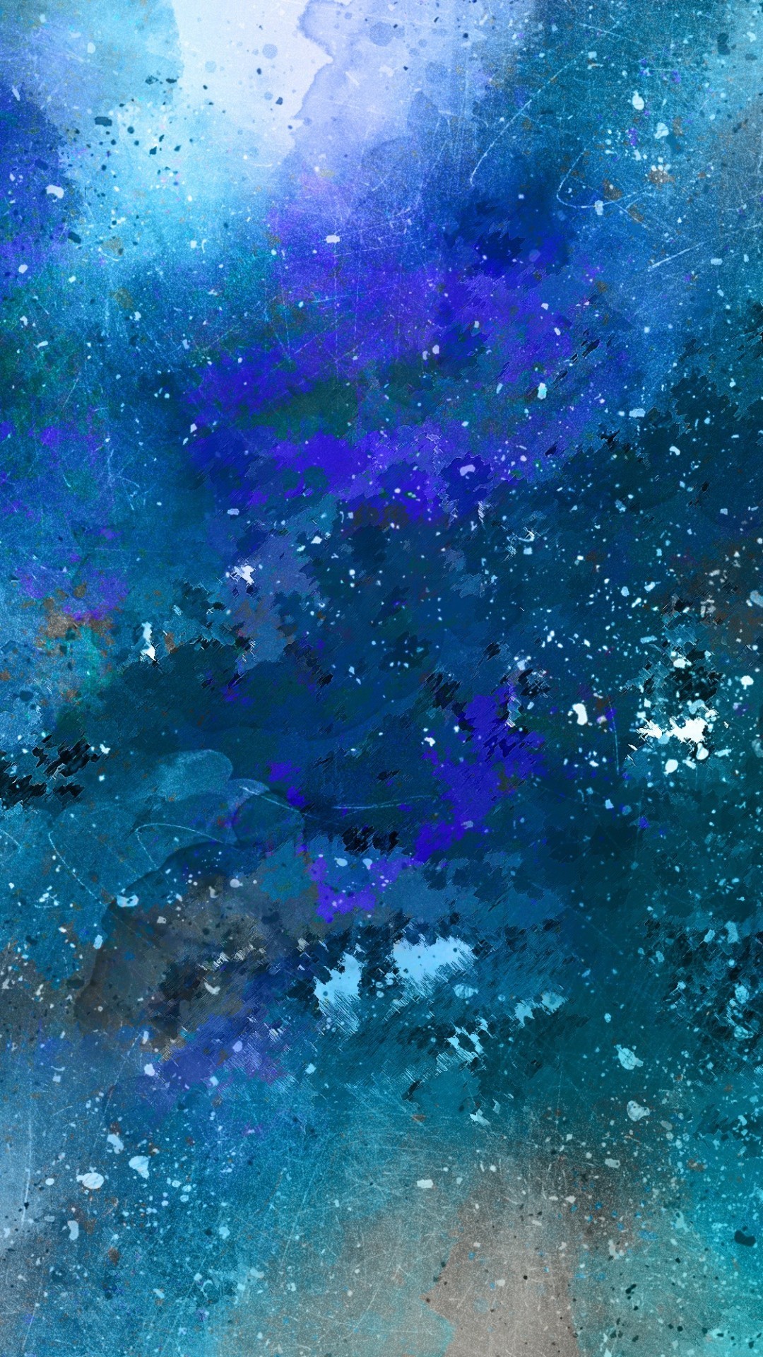 1080x1920 Blue Watercolor Texture