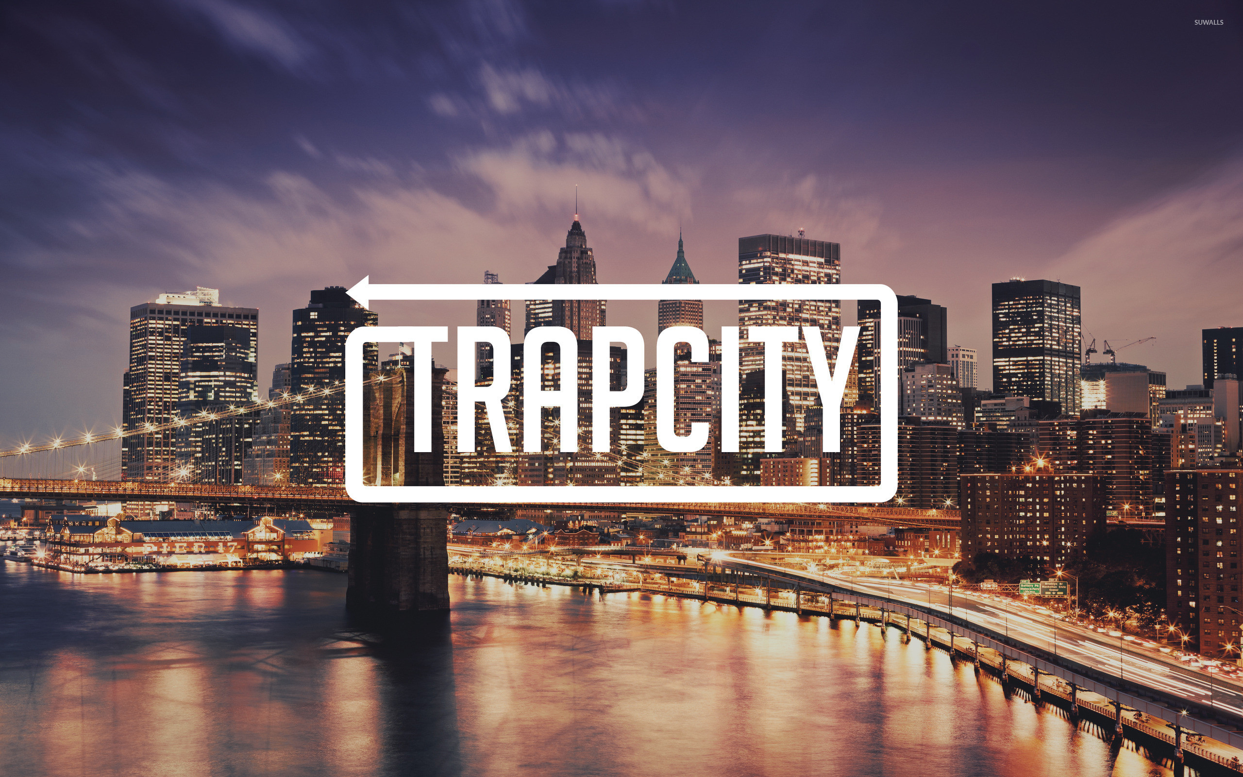2560x1600 Trap City over the coastline city wallpaper