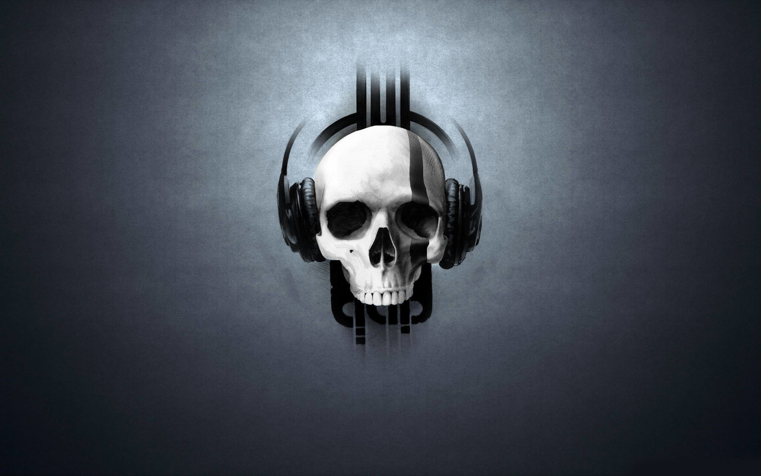 2560x1600 3D : Skull Headphones Wallpaper 1600x2560px Skull Wallpaper. Skull .