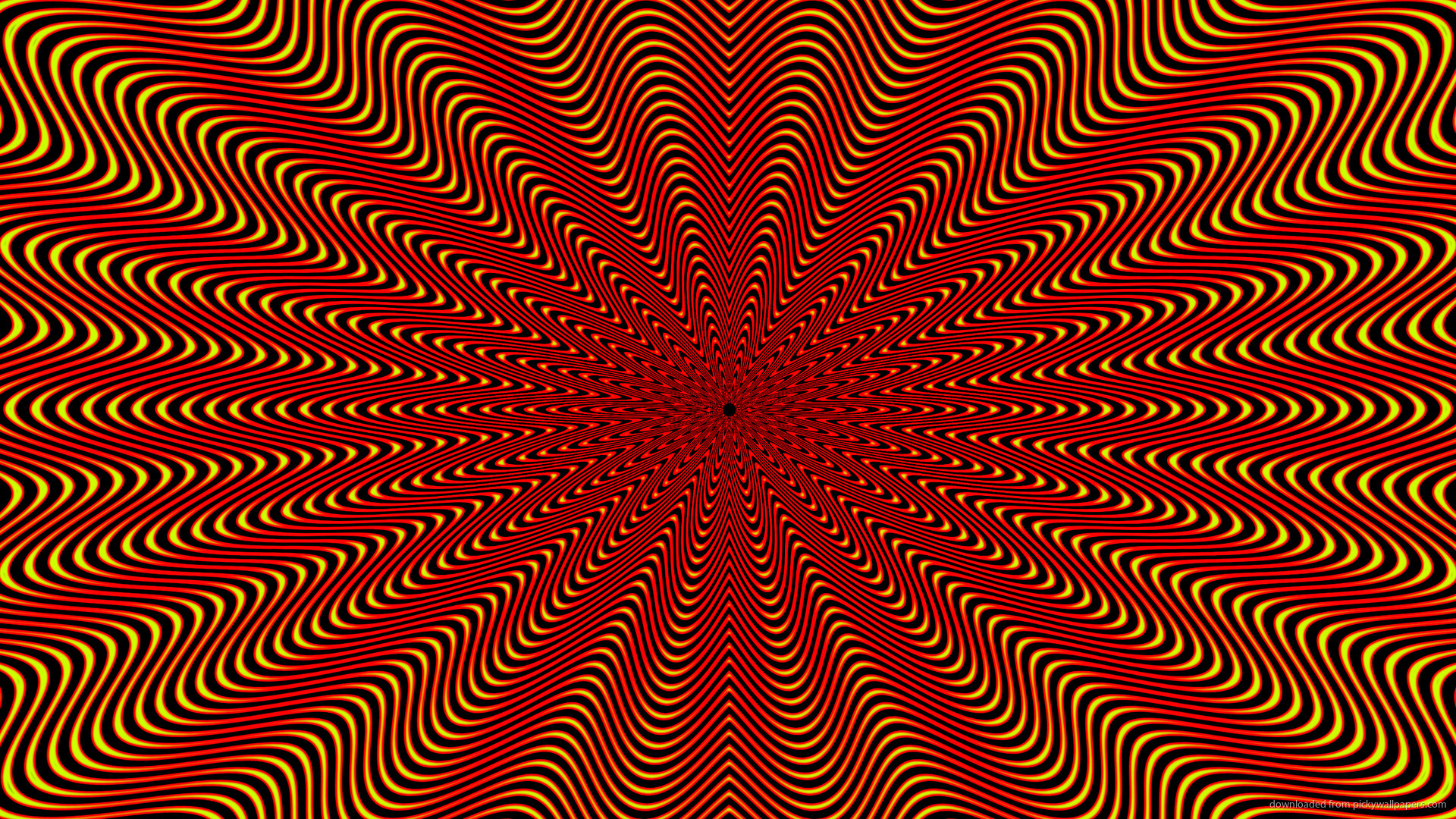 1920x1080 Normal (4:3) Red and Yellow Optical Illusion Wallpaper wallpaper