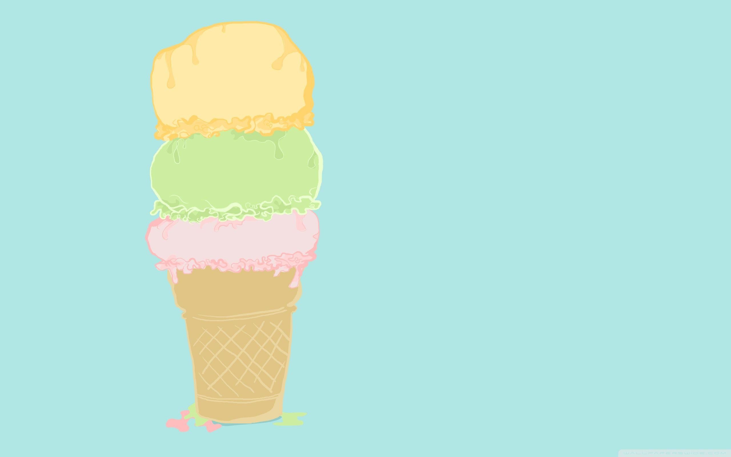 2560x1600 Wallpapers For > Cute Ice Cream Background