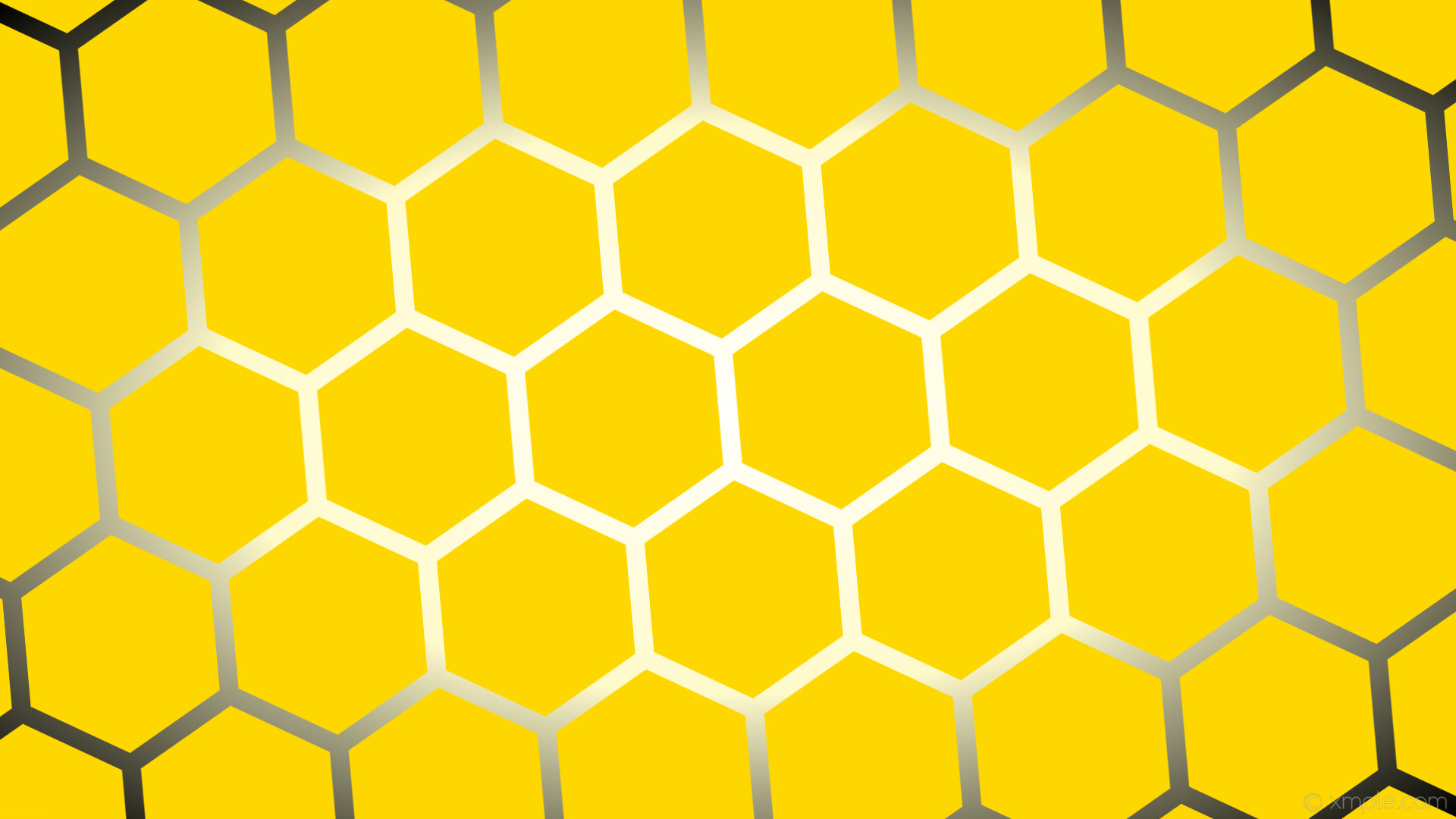 1920x1080 wallpaper yellow black white glow hexagon gradient gold lemon chiffon  #ffd700 #ffffff #fffacd