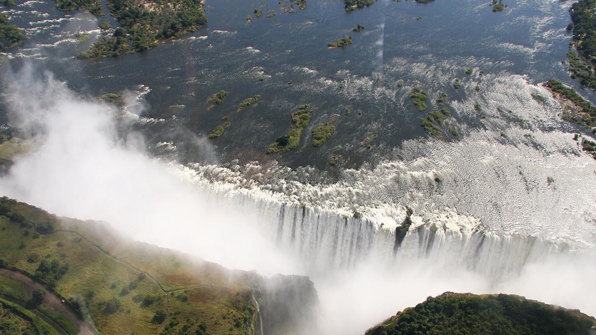 1920x1080 A helicopter ride of the Victoria Falls with Batoka Sky