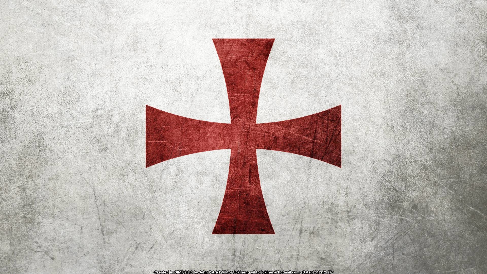 1920x1080 Flag of the Knights Templar (Several Resolutions) by .