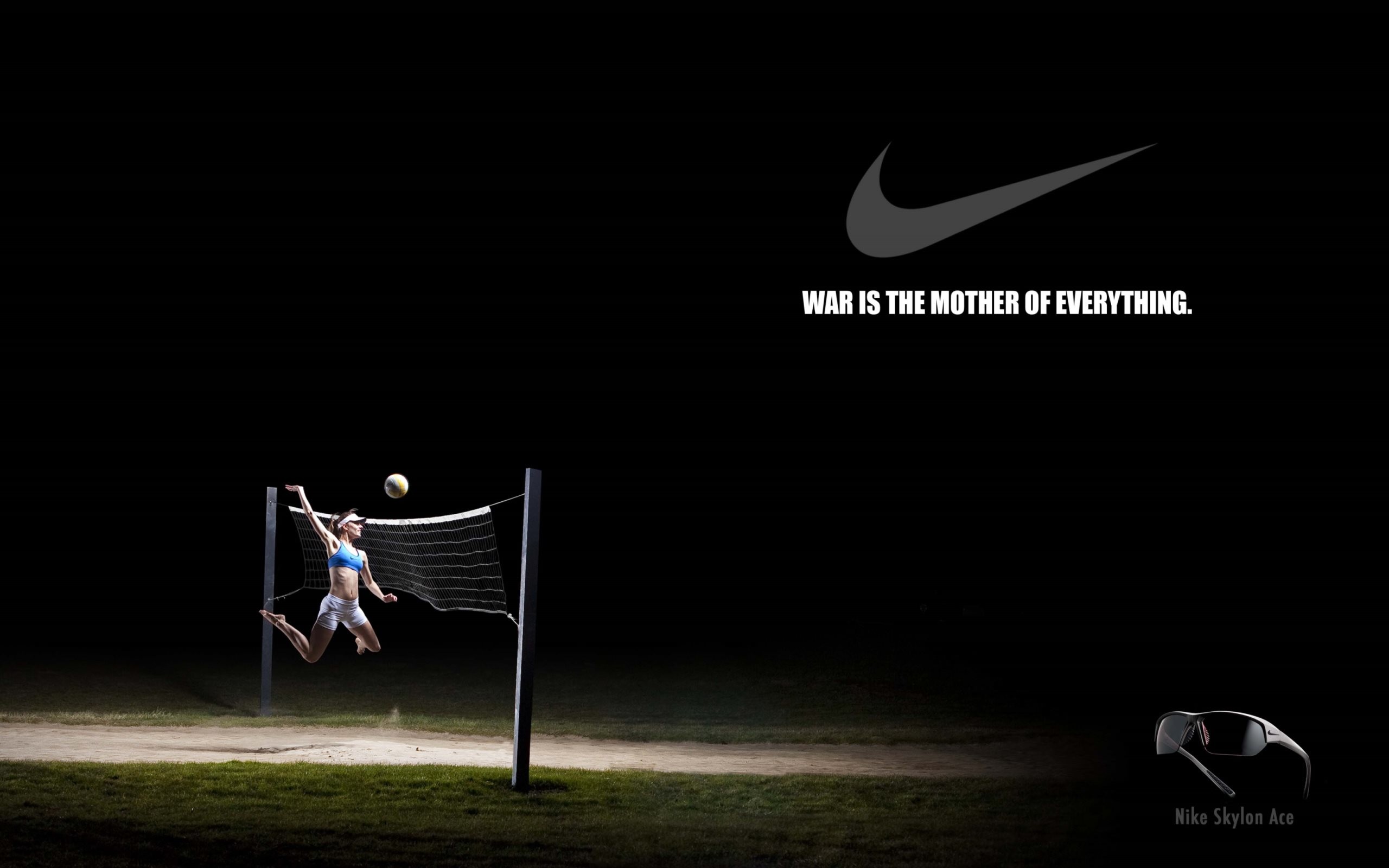 2560x1600 4K HD Wallpaper: Nike Creative Volleyball Poster