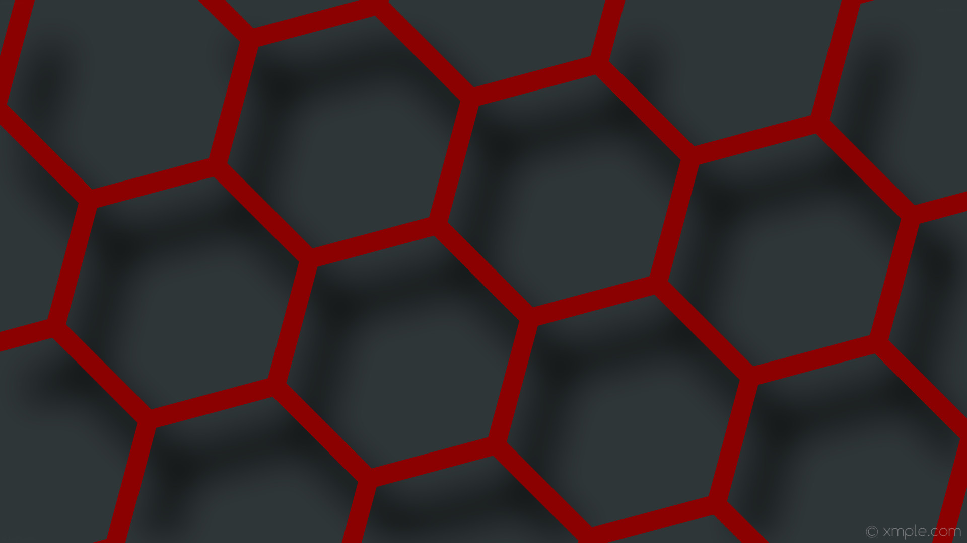 1920x1080 wallpaper beehive red hexagon gray drop shadow dark red #8b0000 #2f3638 45Â°  38px