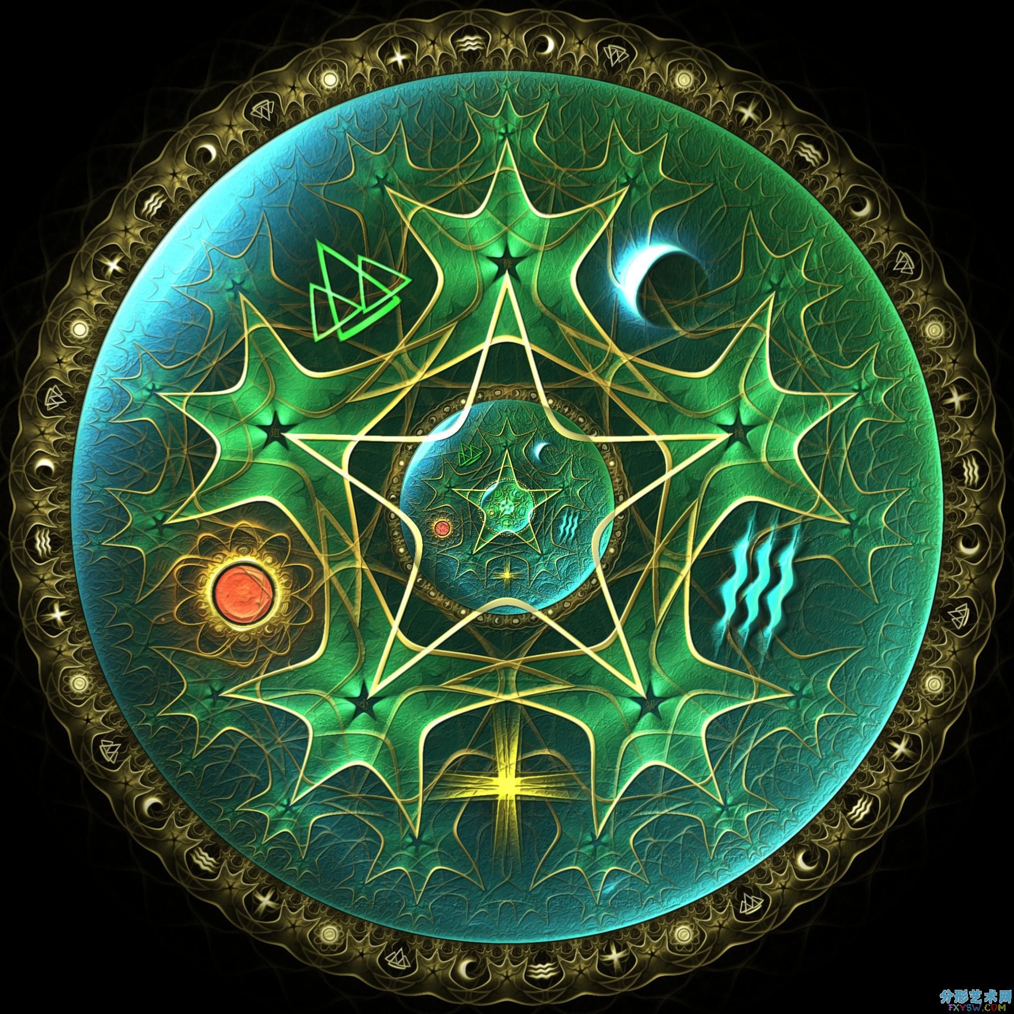 2048x2048 Pentacle by fractist.deviantart.com on @deviantART Â· Earth GoddessPagan Art Celtic ...