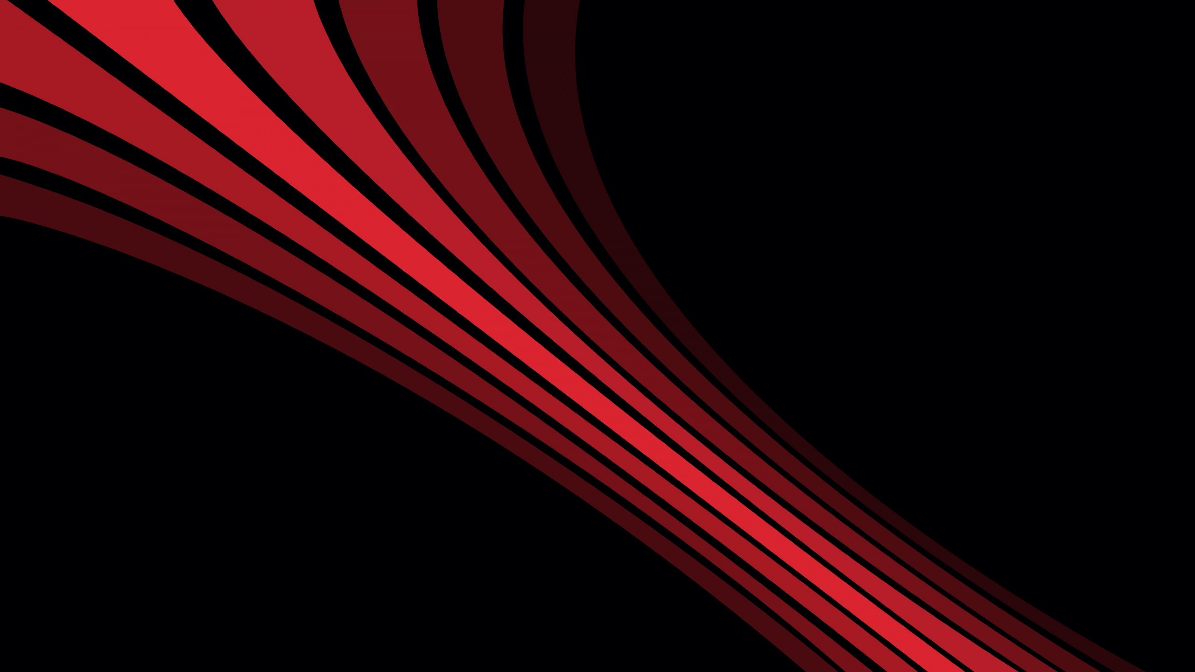 3840x2160 Shadow, Stripes, Shape, Black, Red Wallpaper, Background 4K .
