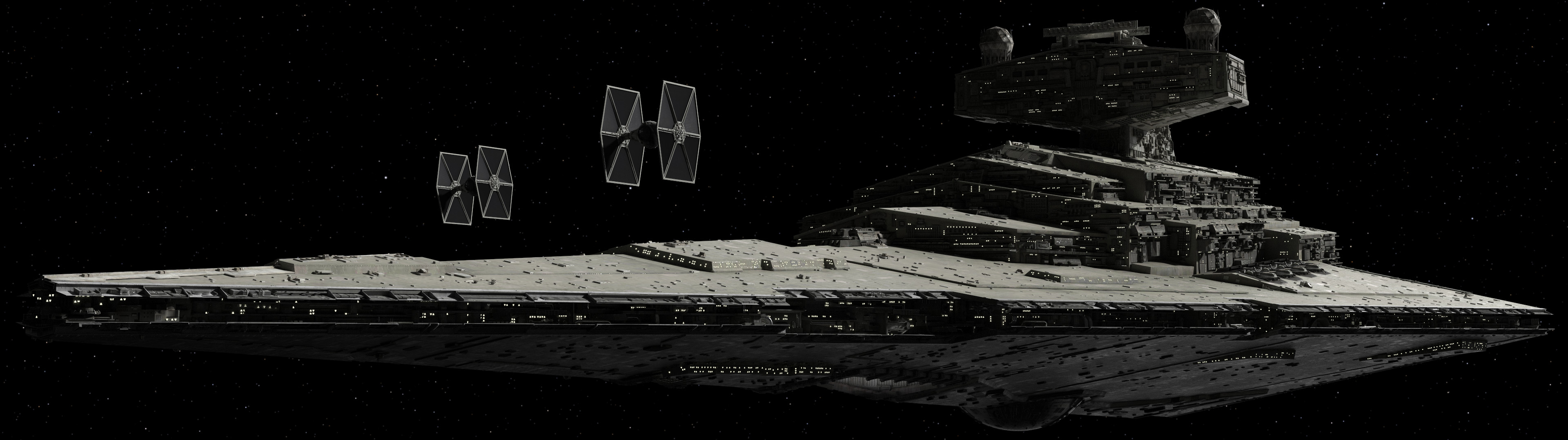 3840x1080 A few dual-monitor Star Wars wallpapers I made