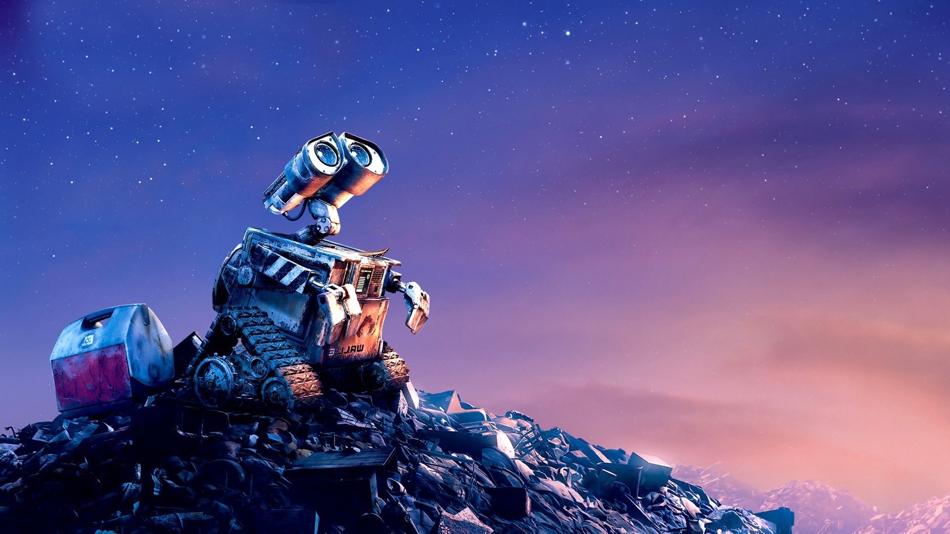 1920x1080 WALLÂ·E, Pixar Animation Studios, Movies, Stars, Sky, Space, Robot Wallpapers  HD / Desktop and Mobile Backgrounds