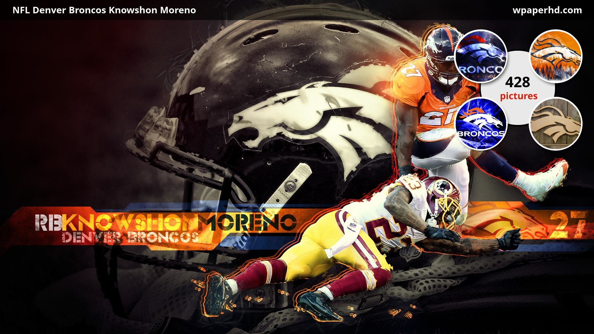 1920x1080 ... Denver Broncos Knowshon Moreno wallpaper, where you can download this  picture in Original size and ...